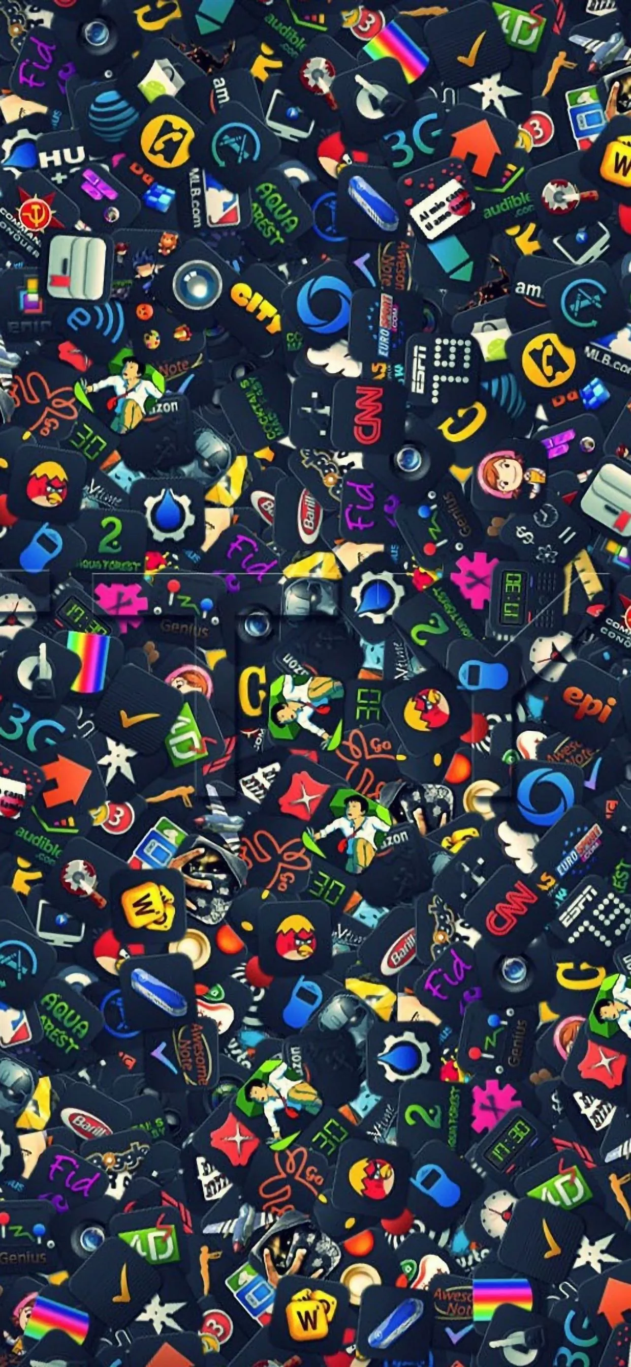 Icon Set iPhone Wallpaper Free Download