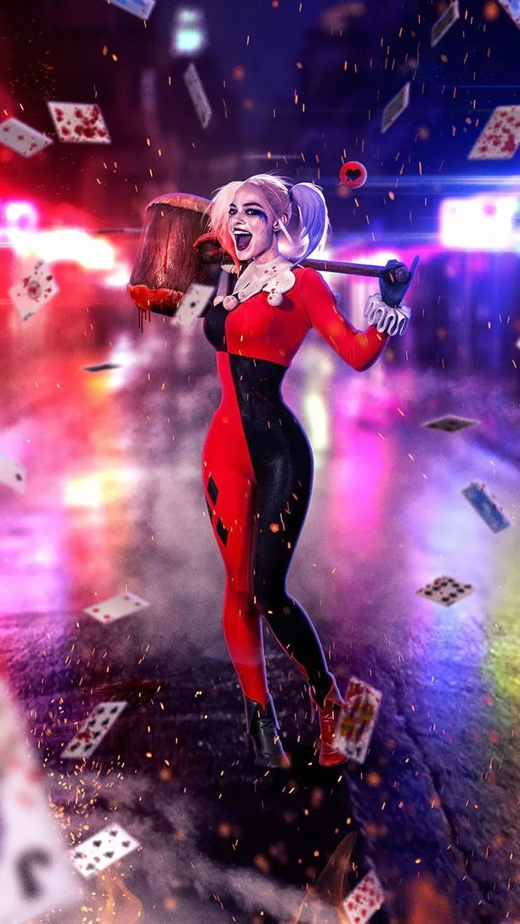Harley Quinn Margot Robbie iPhone Wallpaper