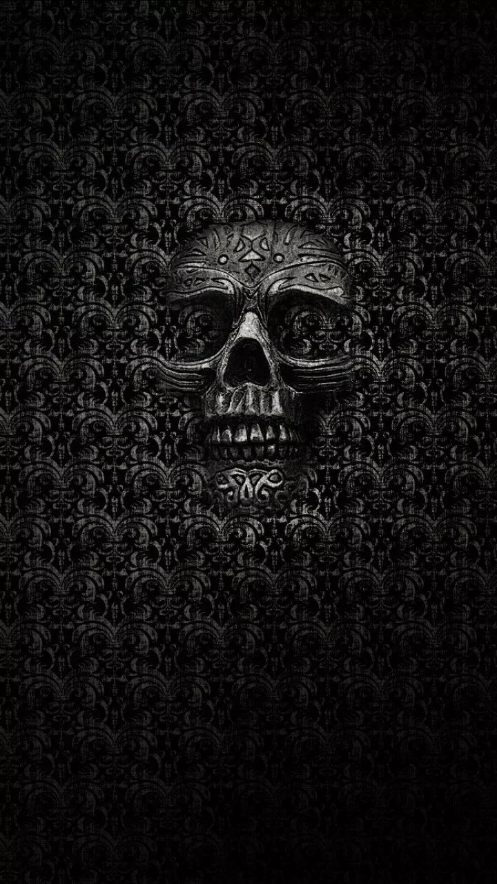 Download Occult Dark Skull Phone Wallpaper