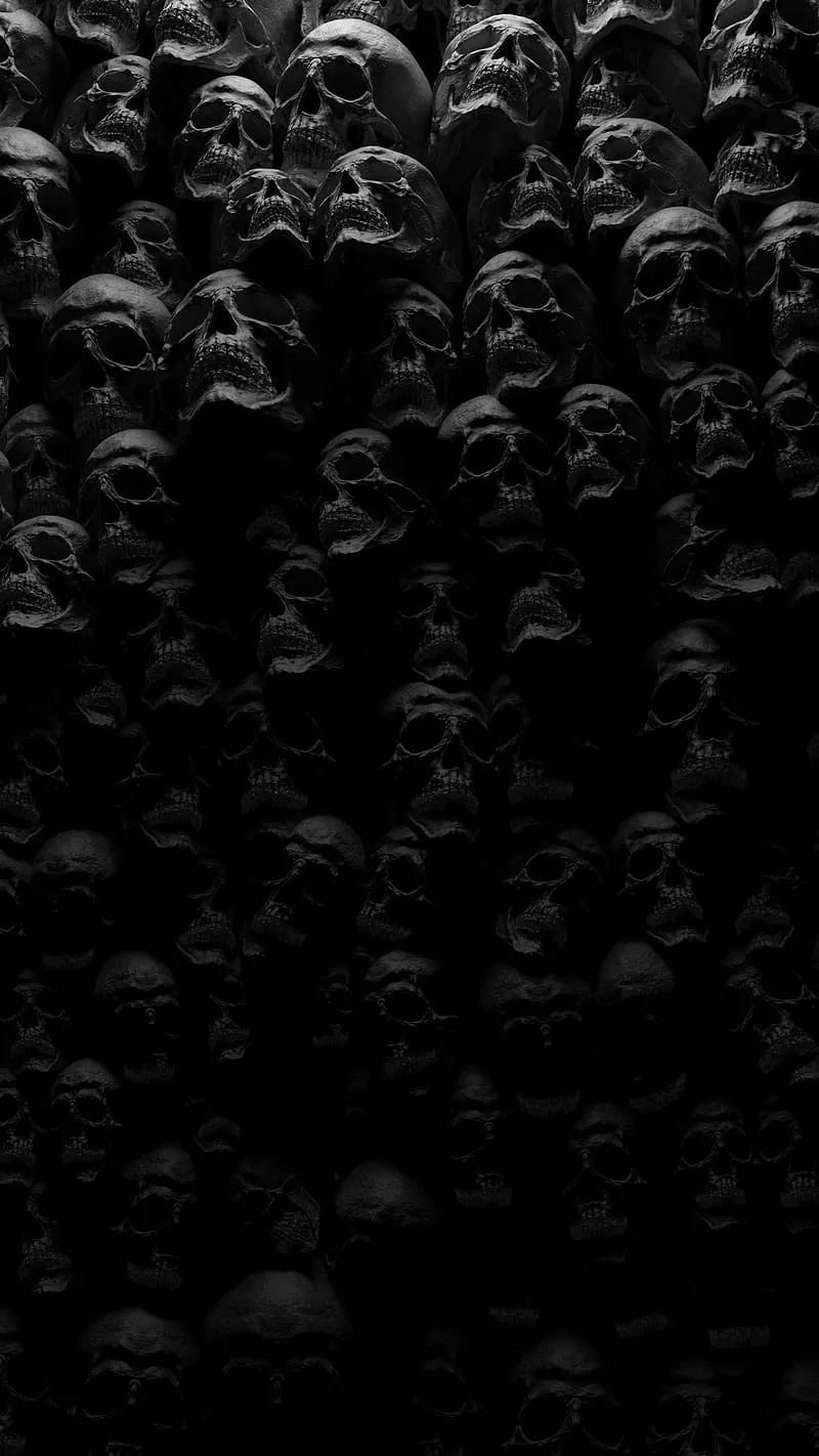 Skulls Black, dark, gris, halloween