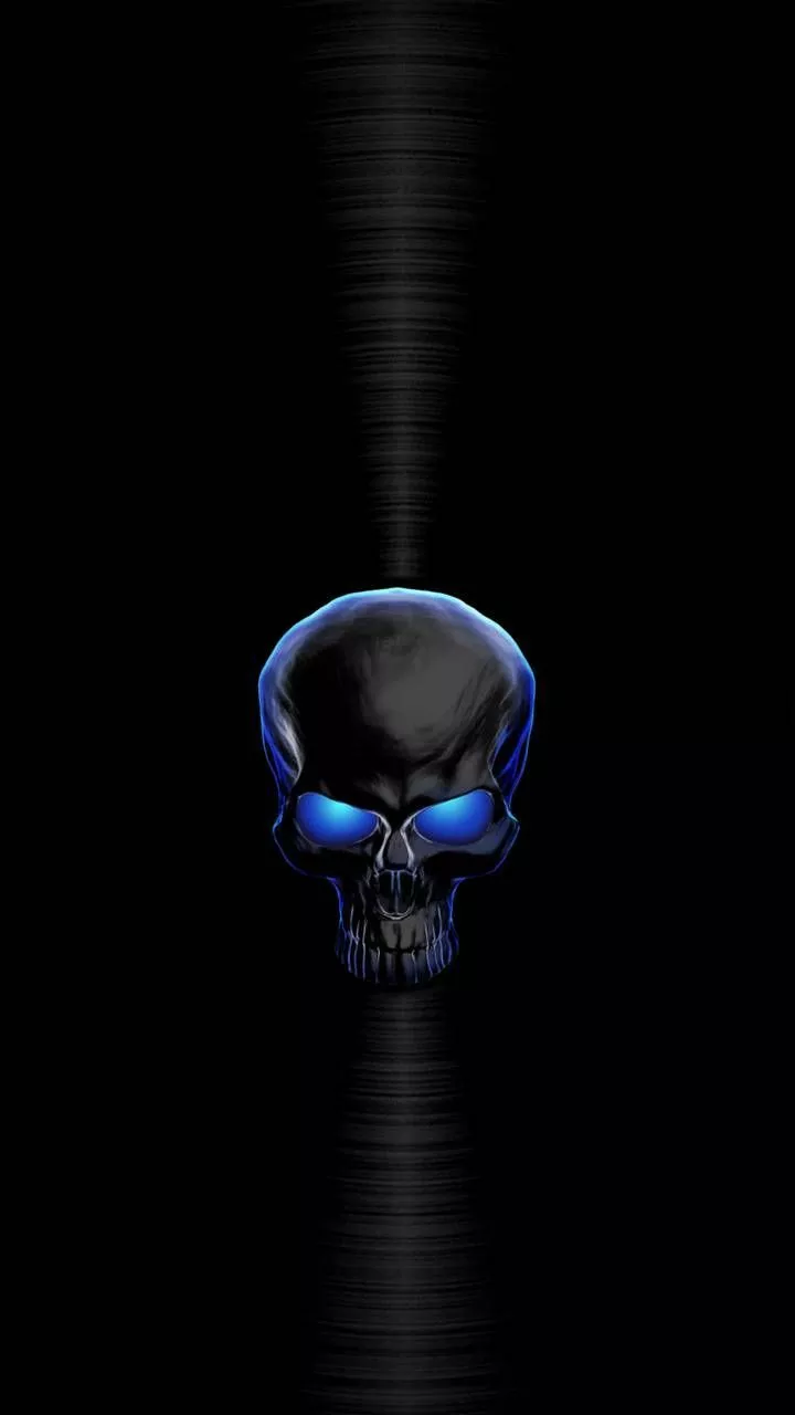 Blue skull wallpaper