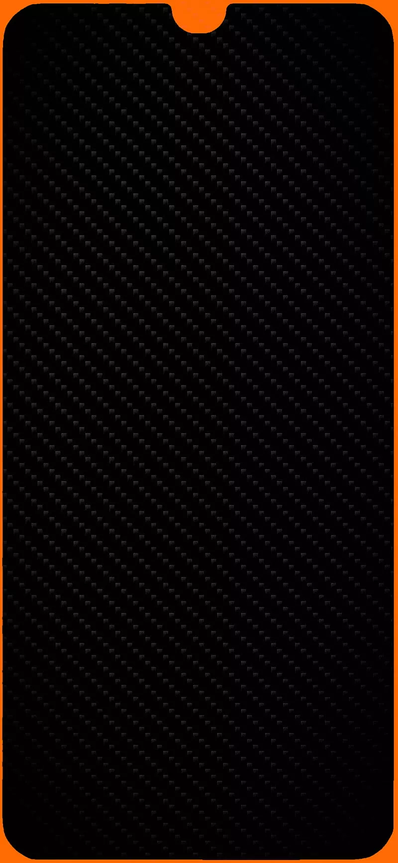Carbon, frame, notch, orange, HD phone