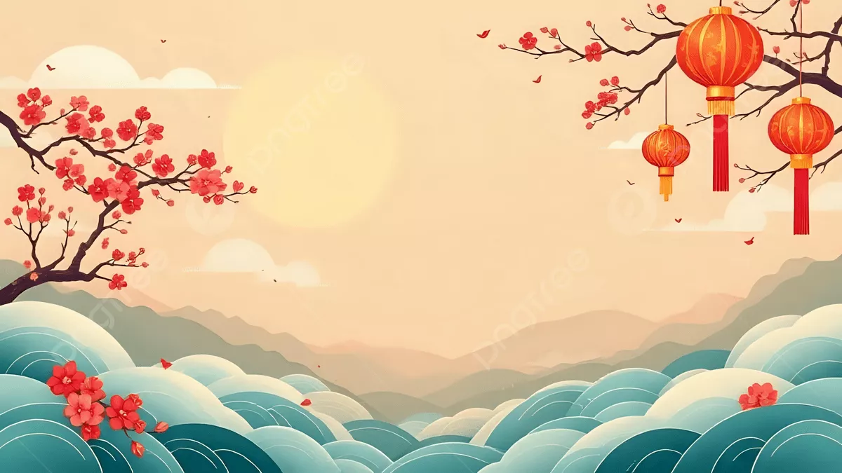 Chinese New Year 2025 Background Image