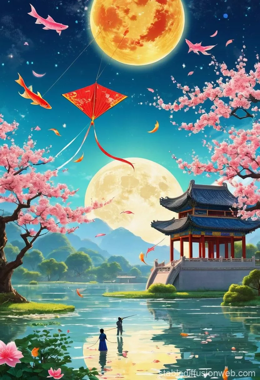 sun moon fairy Prompts. Stable