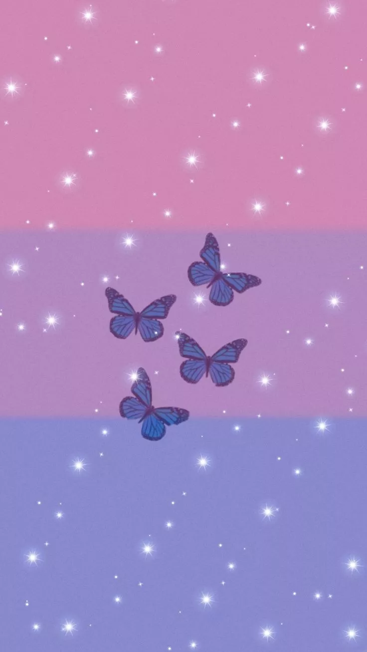 bi aesthetic butterfly wallpaper