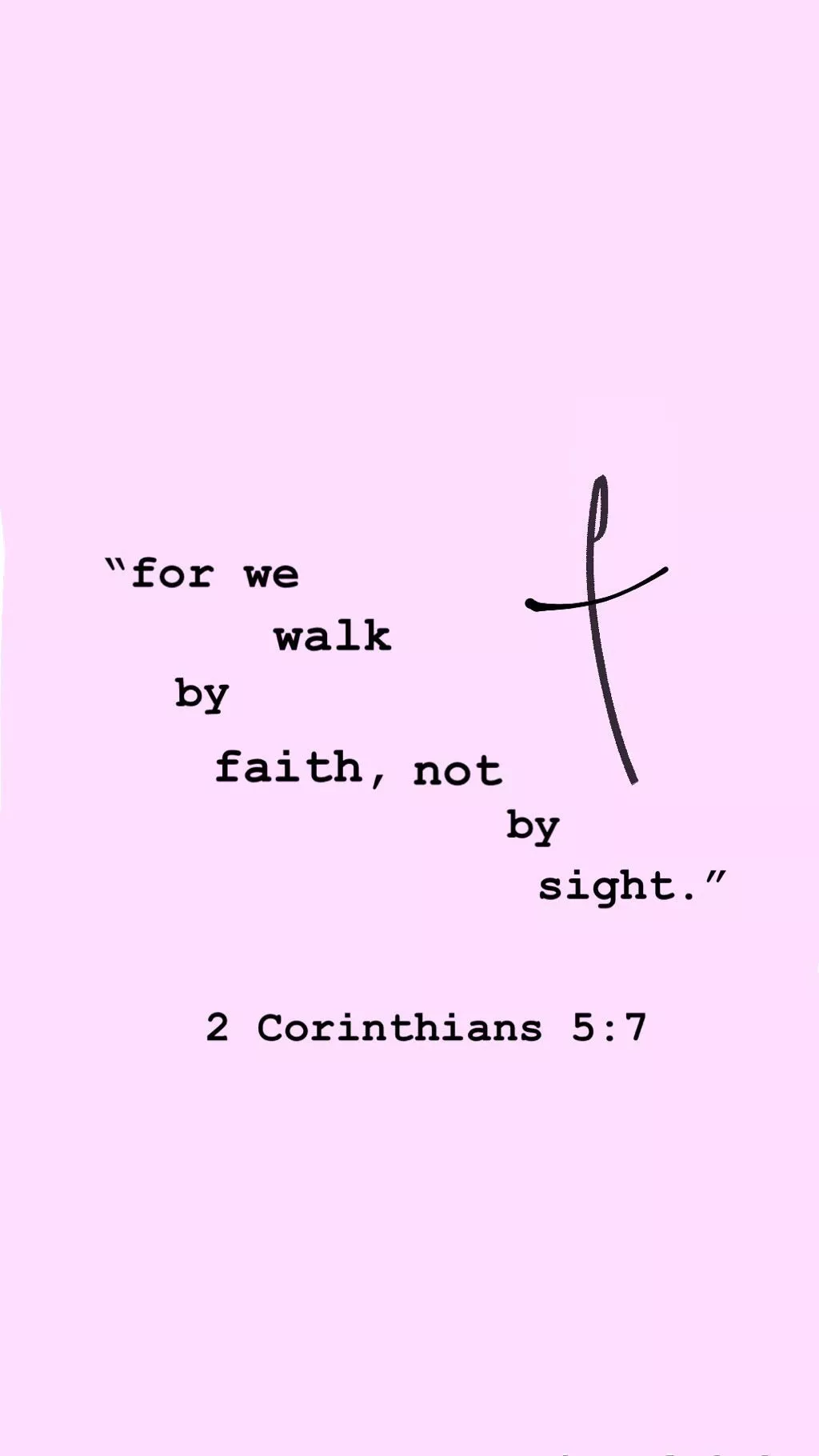 Walk by Faith Not
