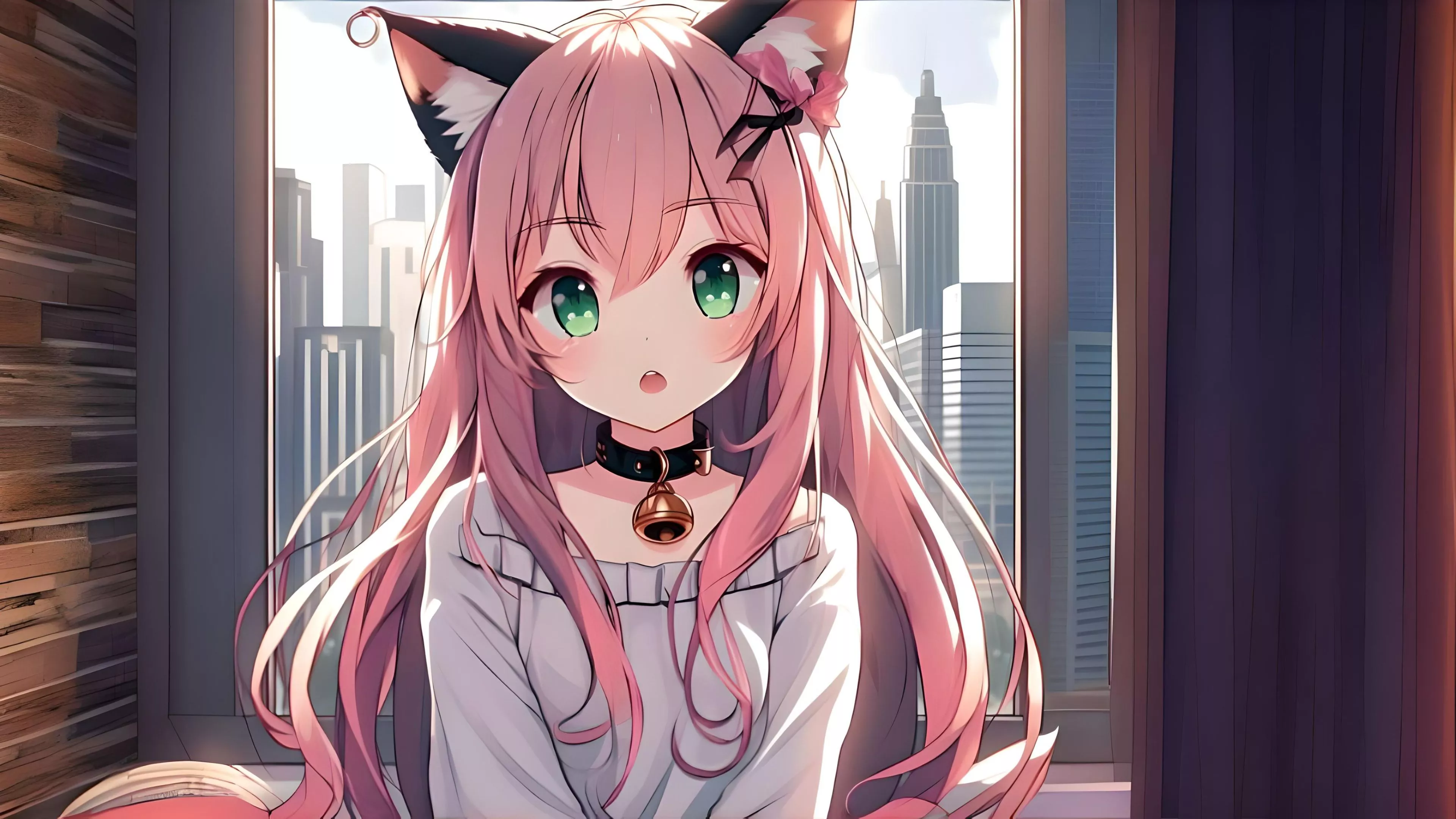 Download AI Art Cat Girl Anime Girl