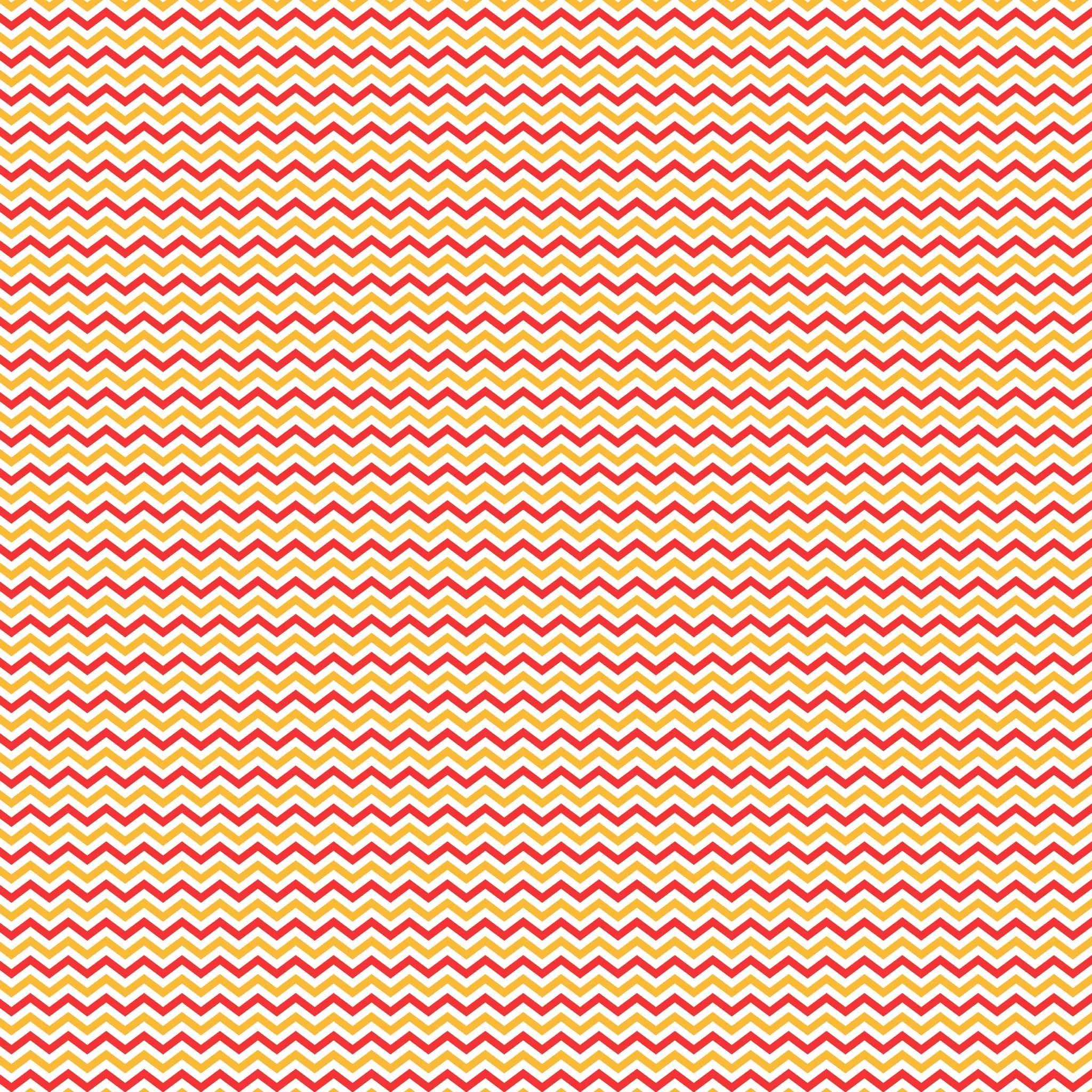Pattern Jagged Border Red Orange