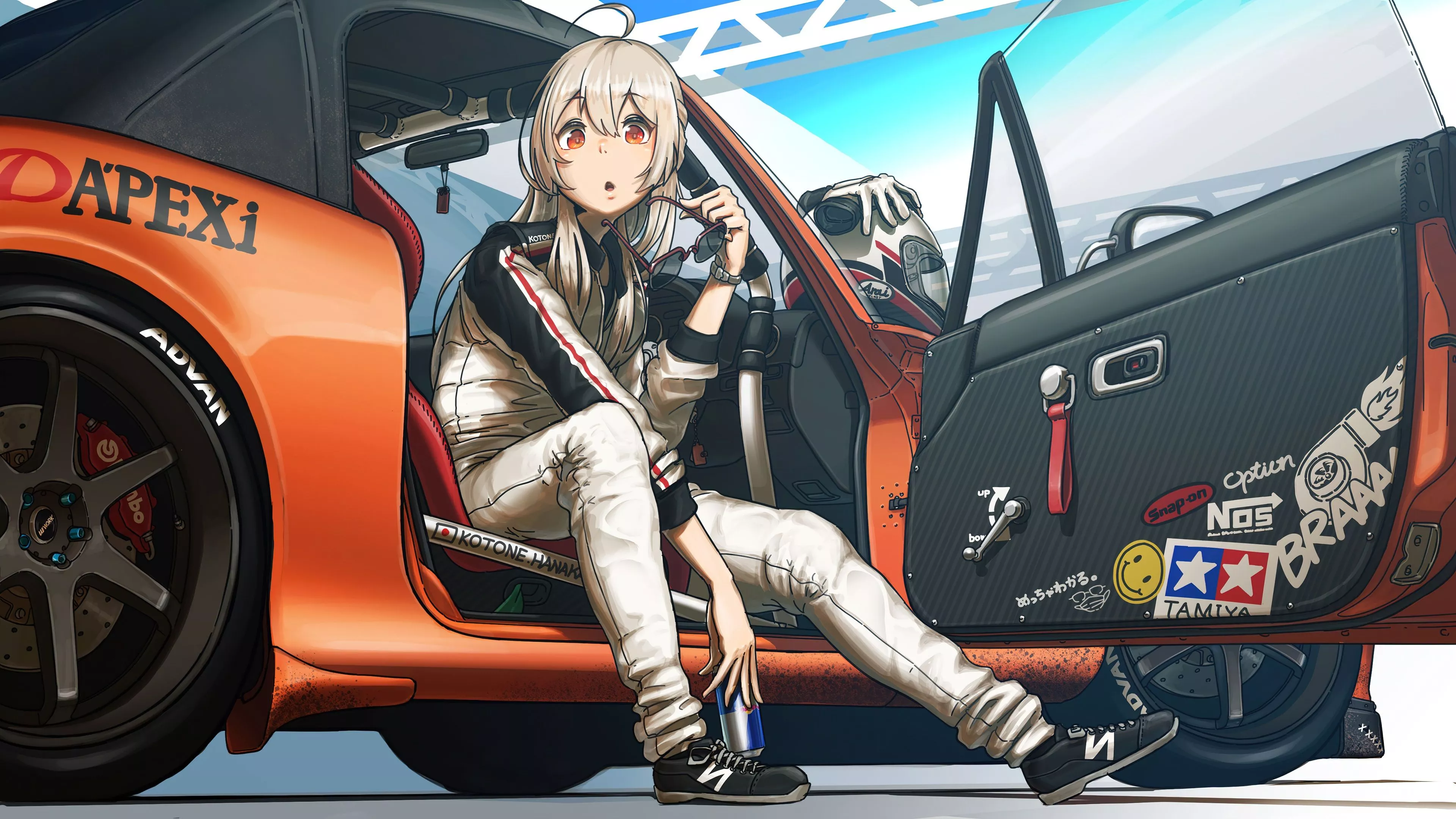 Car Anime Girl Anime Girl Anime Car