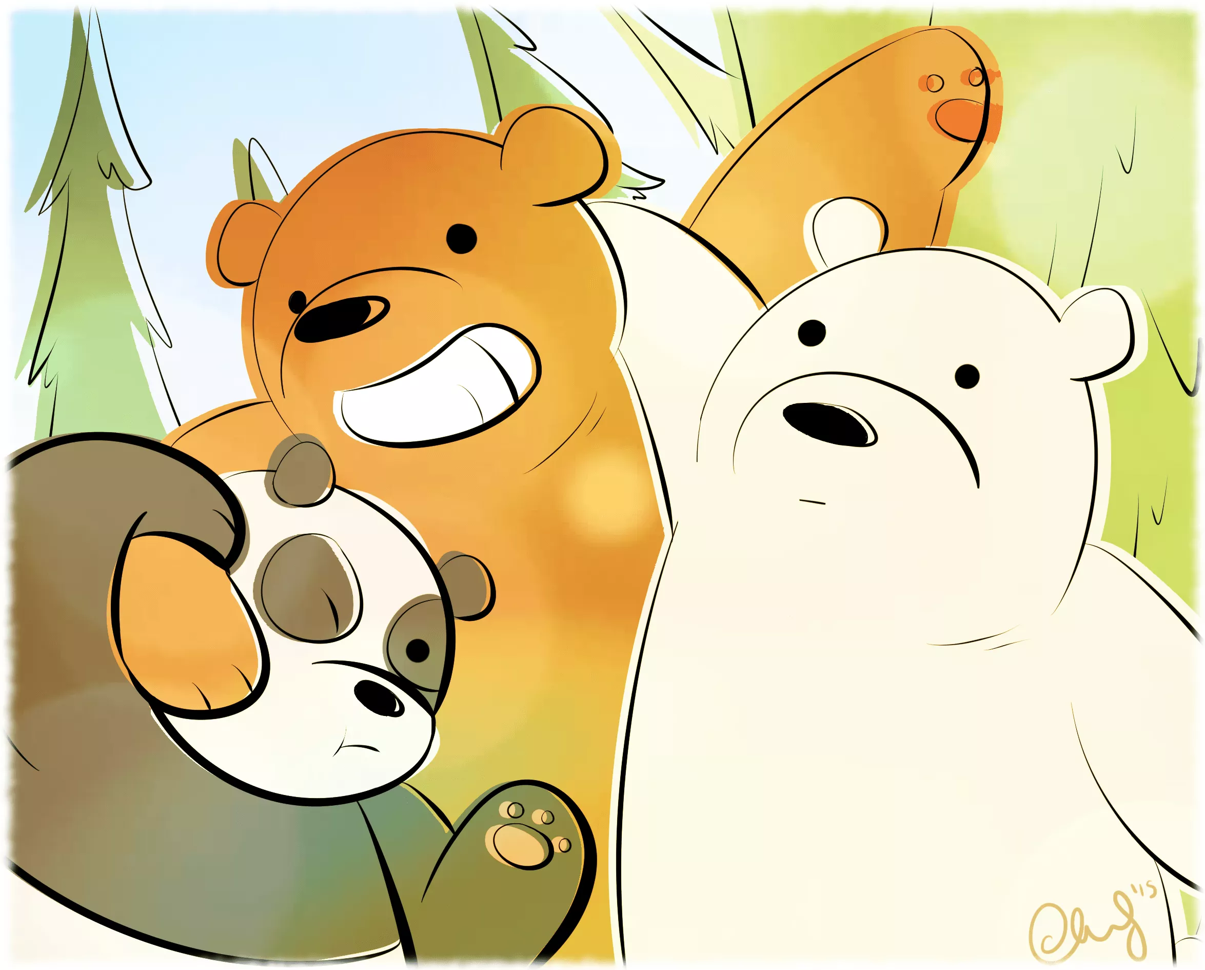 Download TV Show We Bare Bears HD Wallpaper