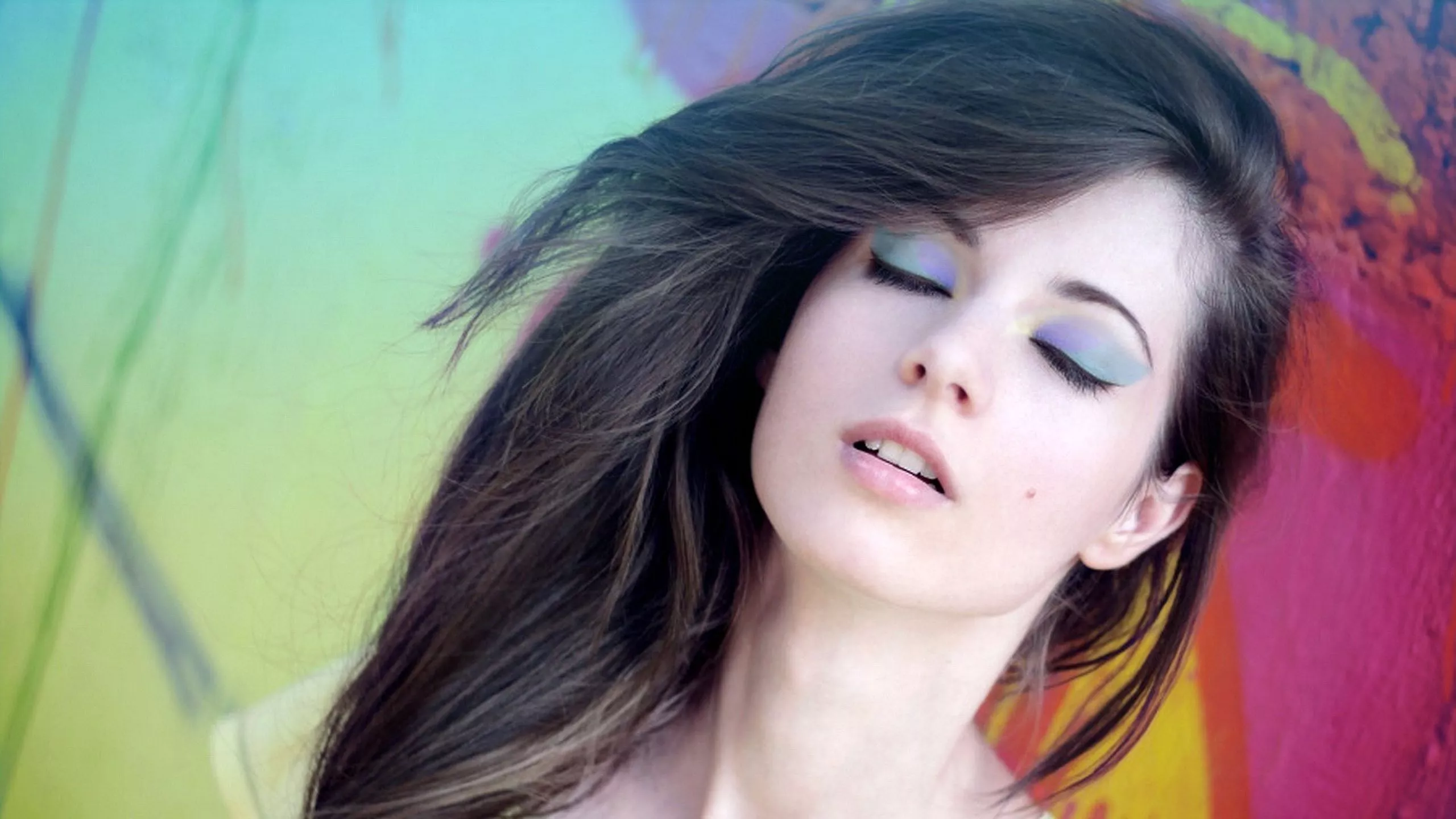 brunette, girl, cute Wallpaper, HD