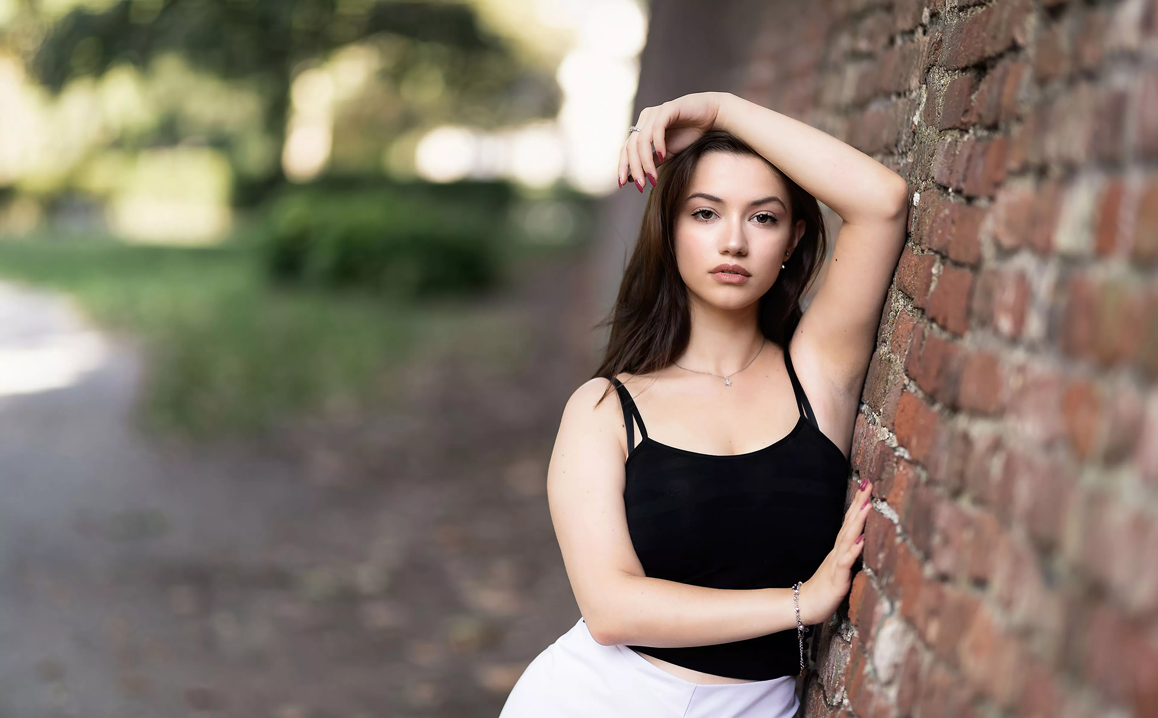 Girl Hands In Air Women Outdoor 4k