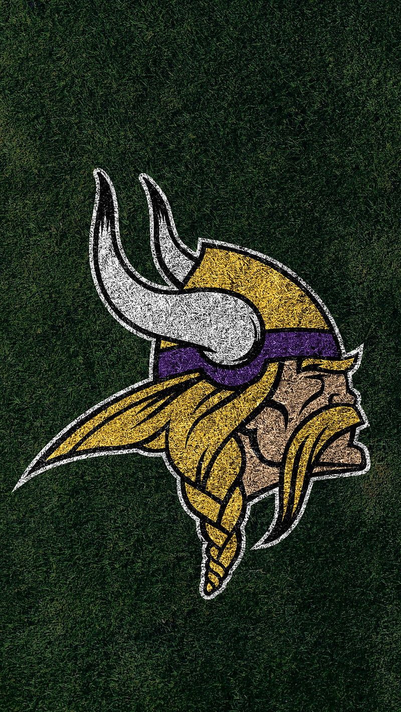 Vikings green, nfl, HD phone wallpaper