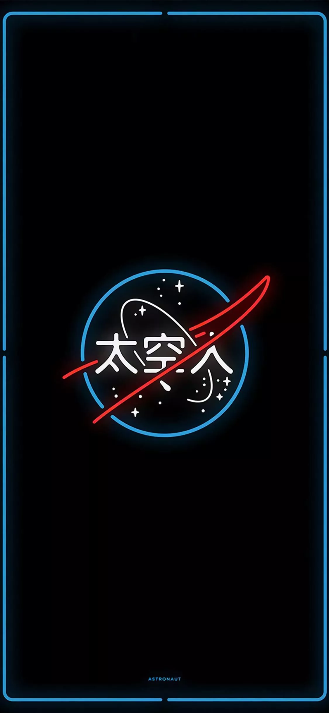 NASA Logo Amoledbackground iPhone
