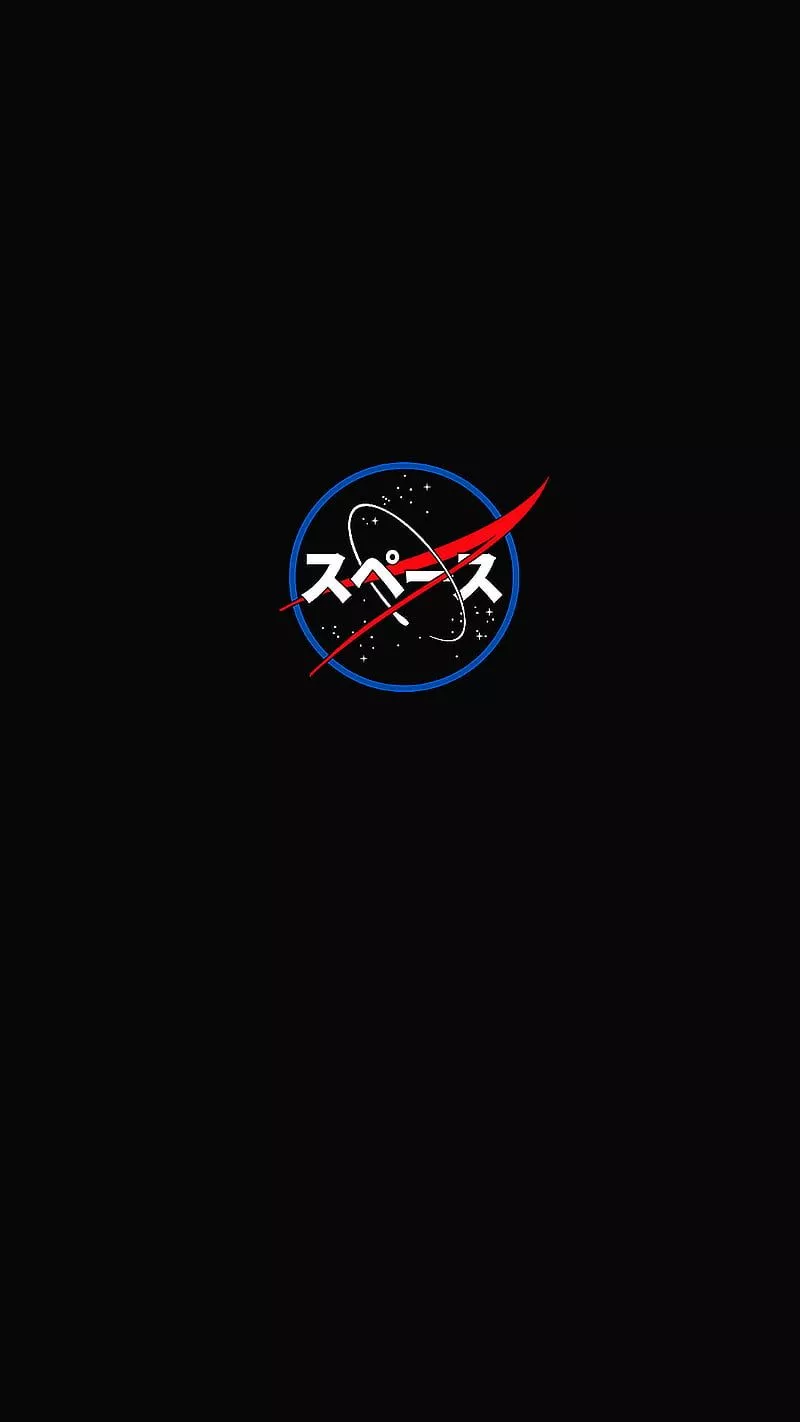 Nasa Japan, black, galaxy, japan, logo