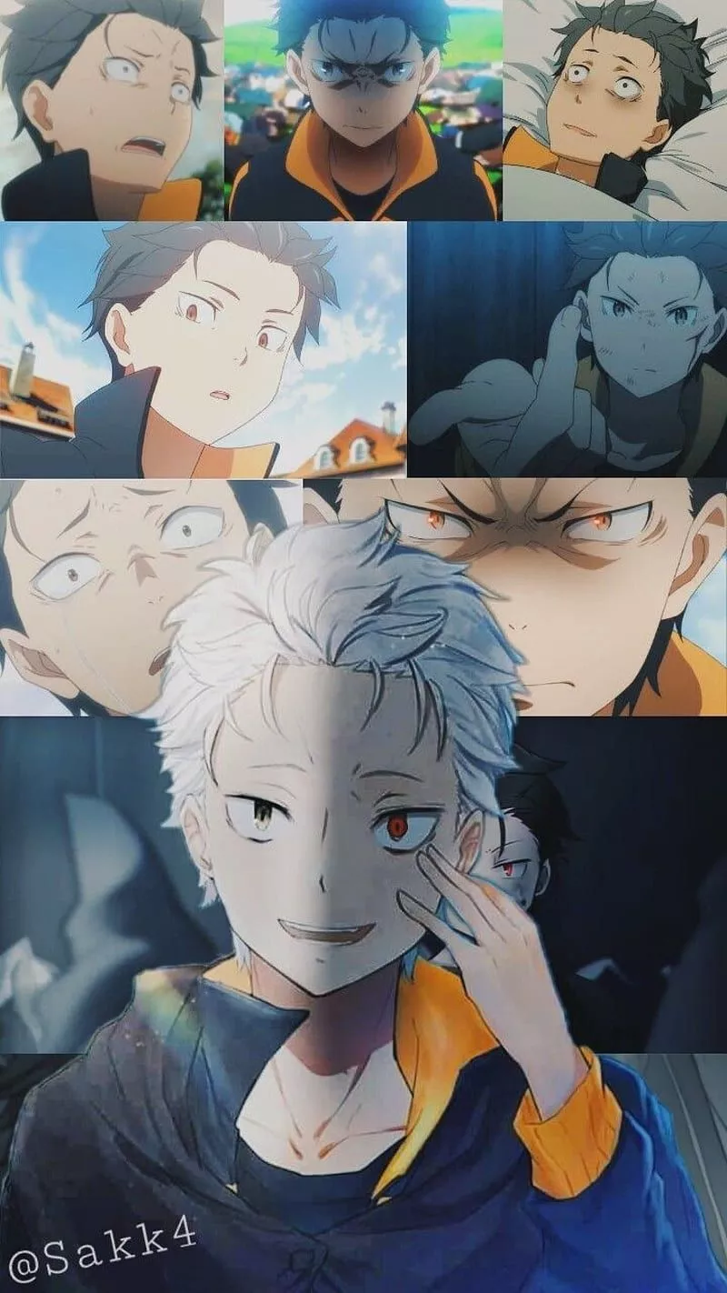 Natsuki subaru, anime, re zero, subaru