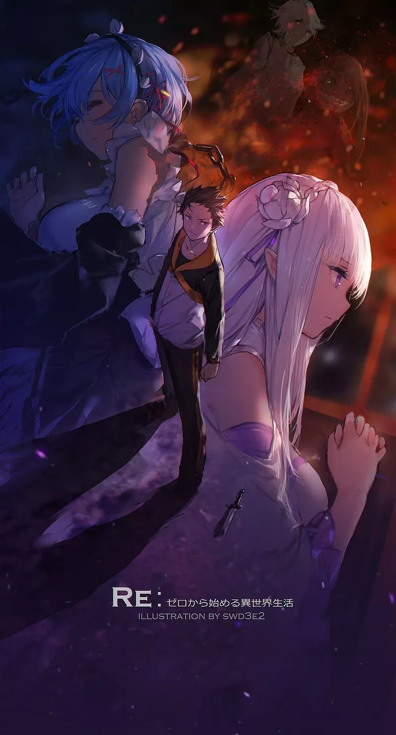 HD re zero natsuki subaru wallpaper