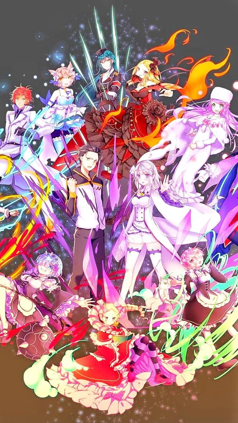 Anime, Emilia (Re:zero), Re:zero Starting Life In Another World, Subaru Natsuki, HD wallpaper