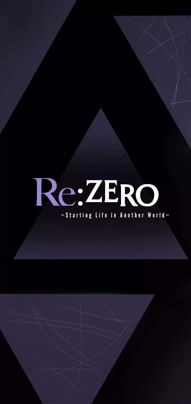 Re zero, anime, emilia, isekai, logo
