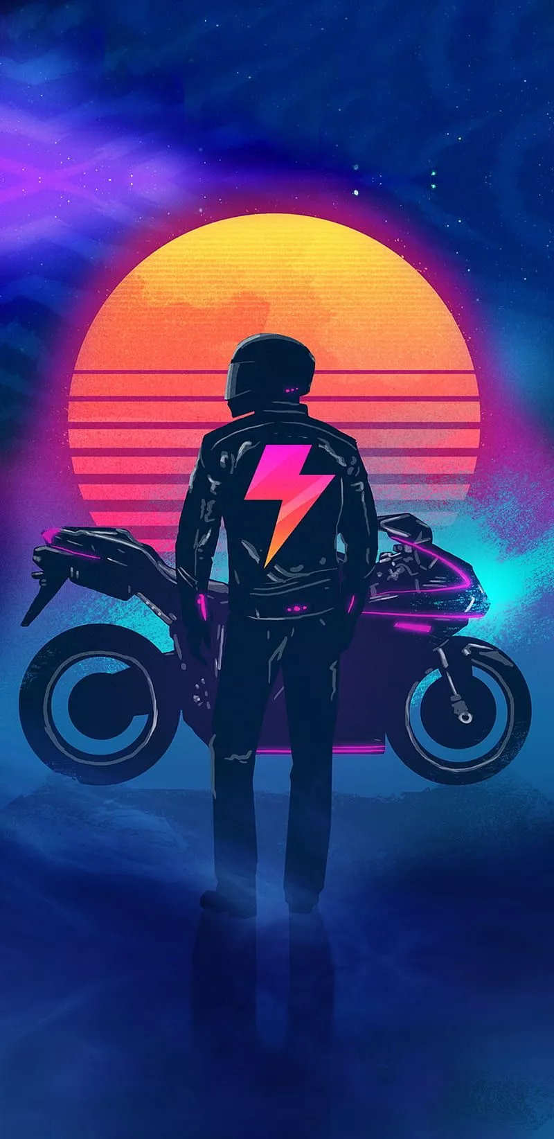 Retro bike, cool, HD phone wallpaper