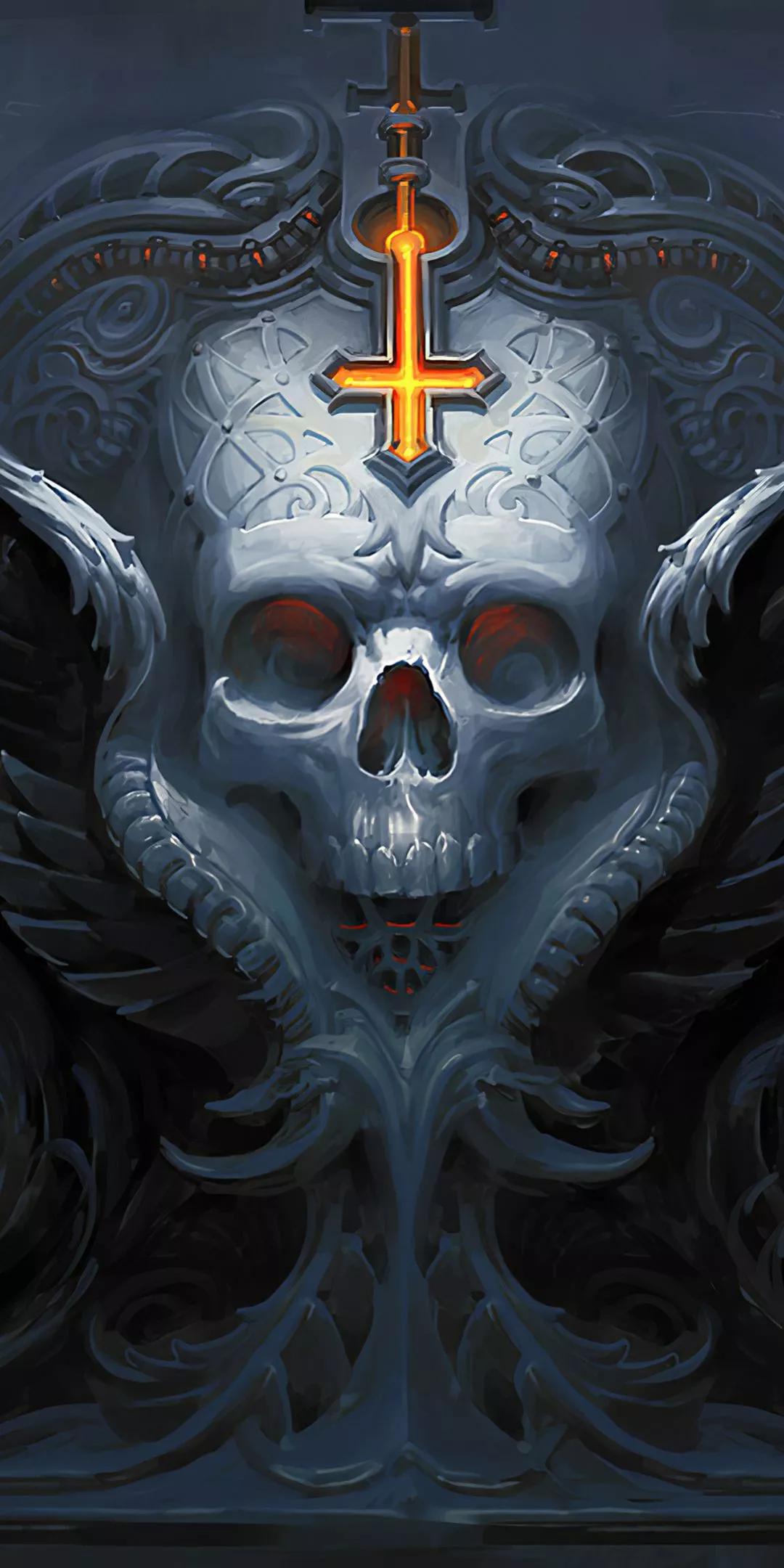 Download Dark Skull Phone Wallpaper
