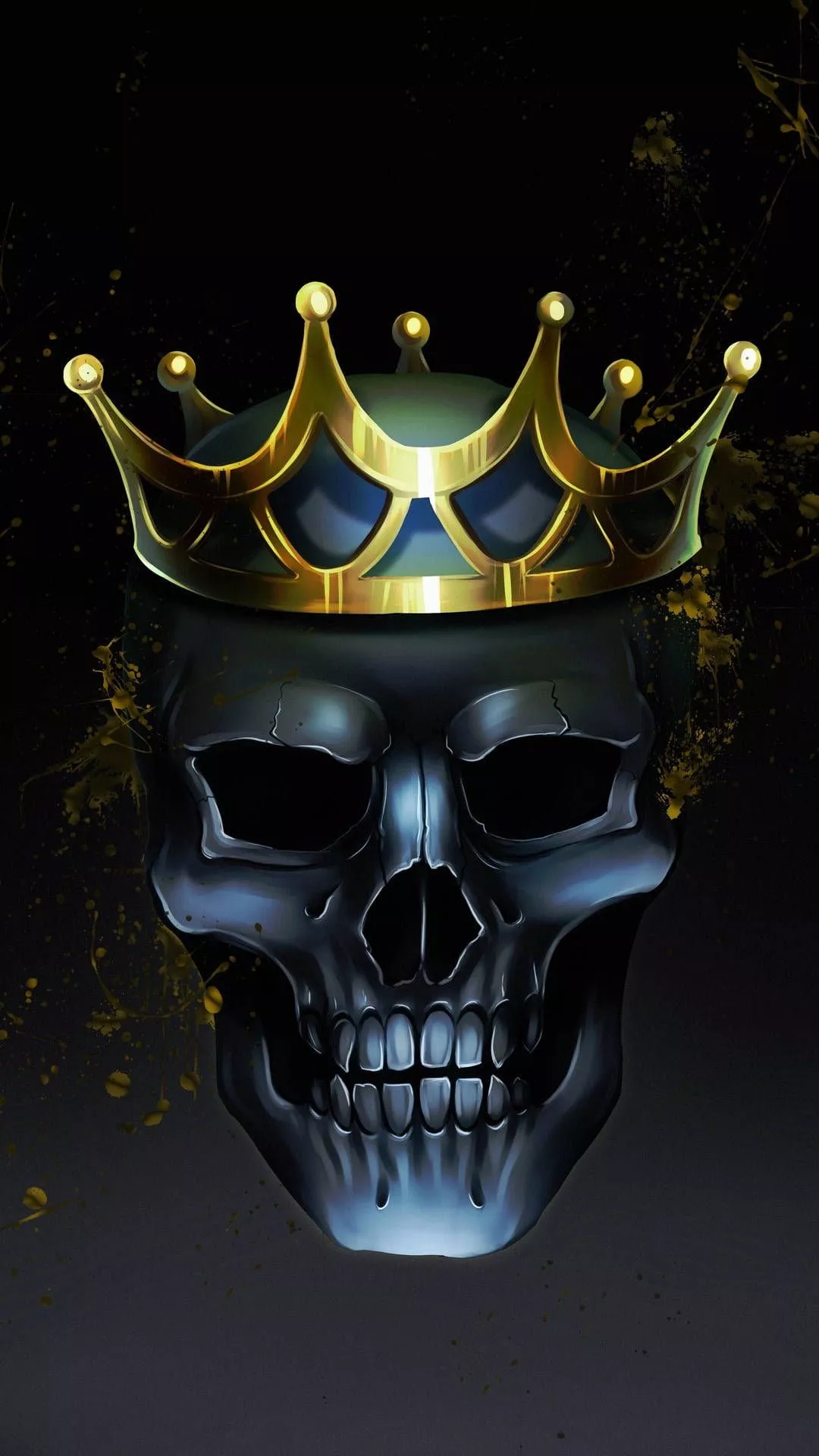Dark Skull King iPhone Wallpaper