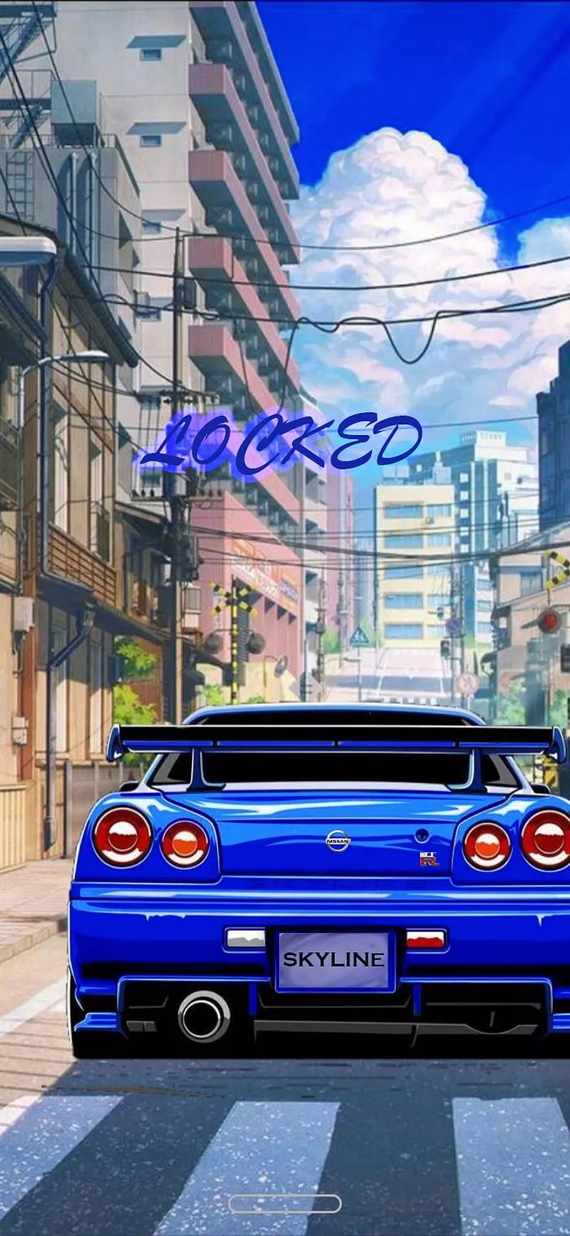 Anime x Jdm, car, HD phone wallpaper