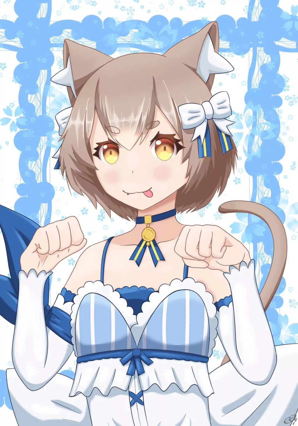 Feline Twist Wallpaper