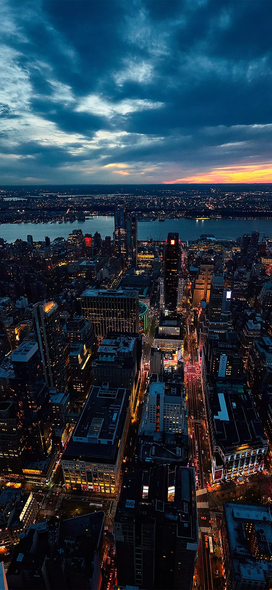 City View Sunset River Sky Cloud