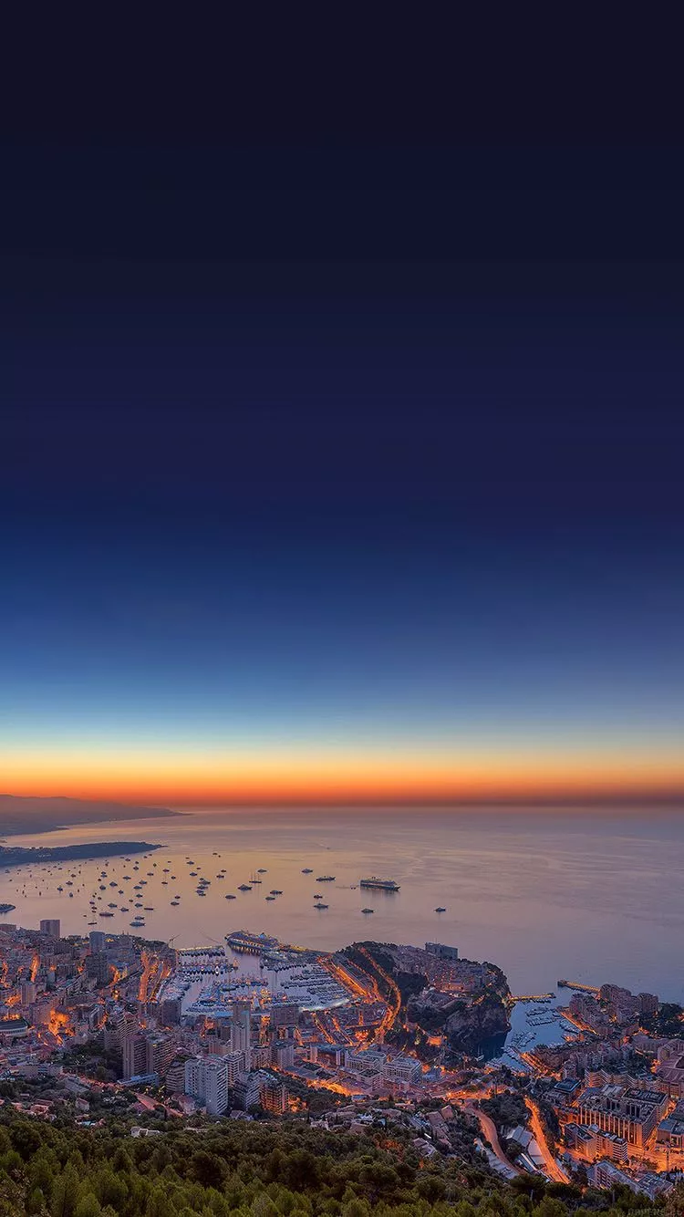 Monaco View Sea Sky Nature