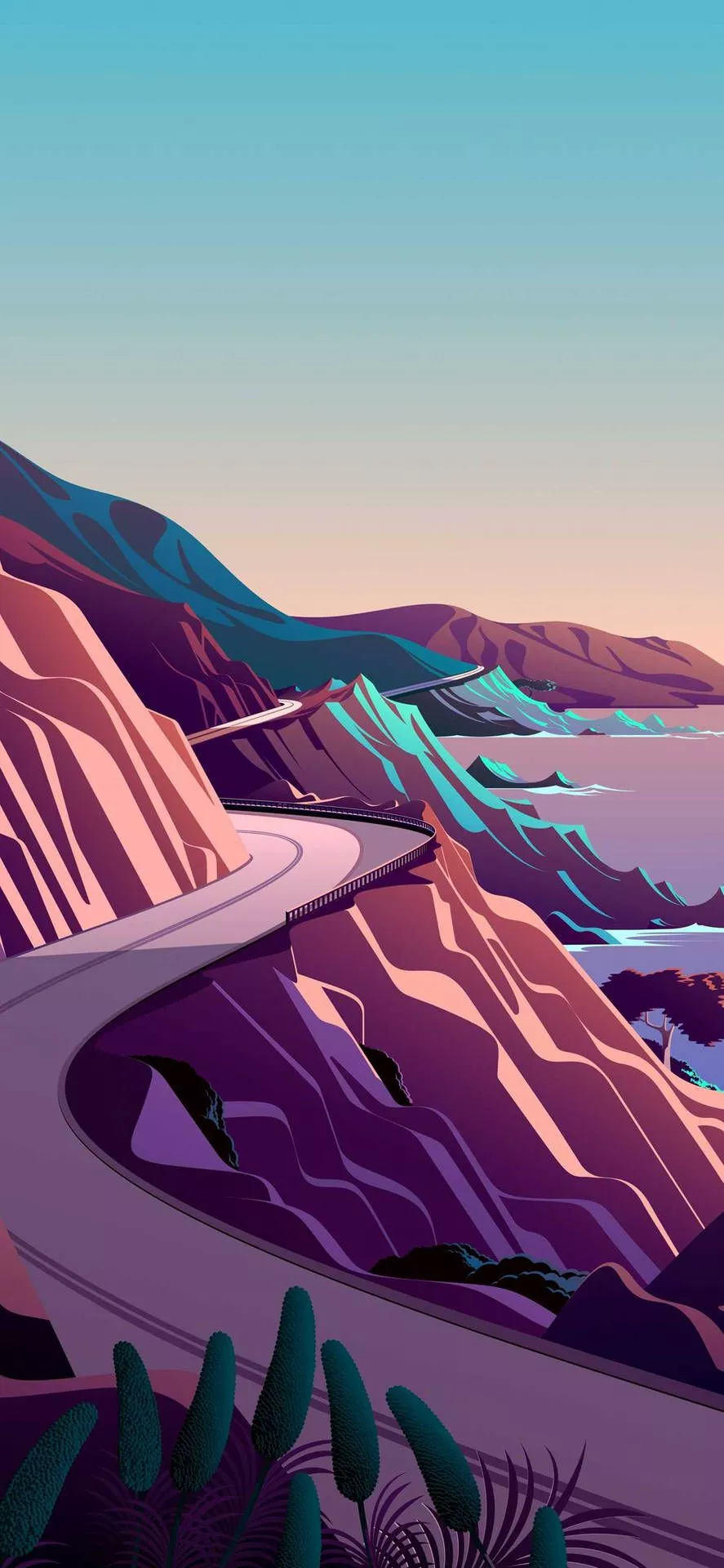 Apple iPhone Default Hillside View