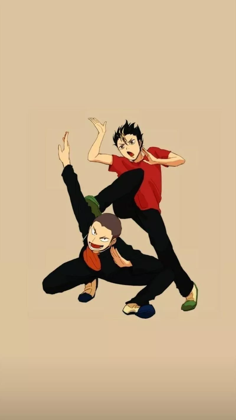 Nishinoya and Tanaka, haikyuu, noya, HD