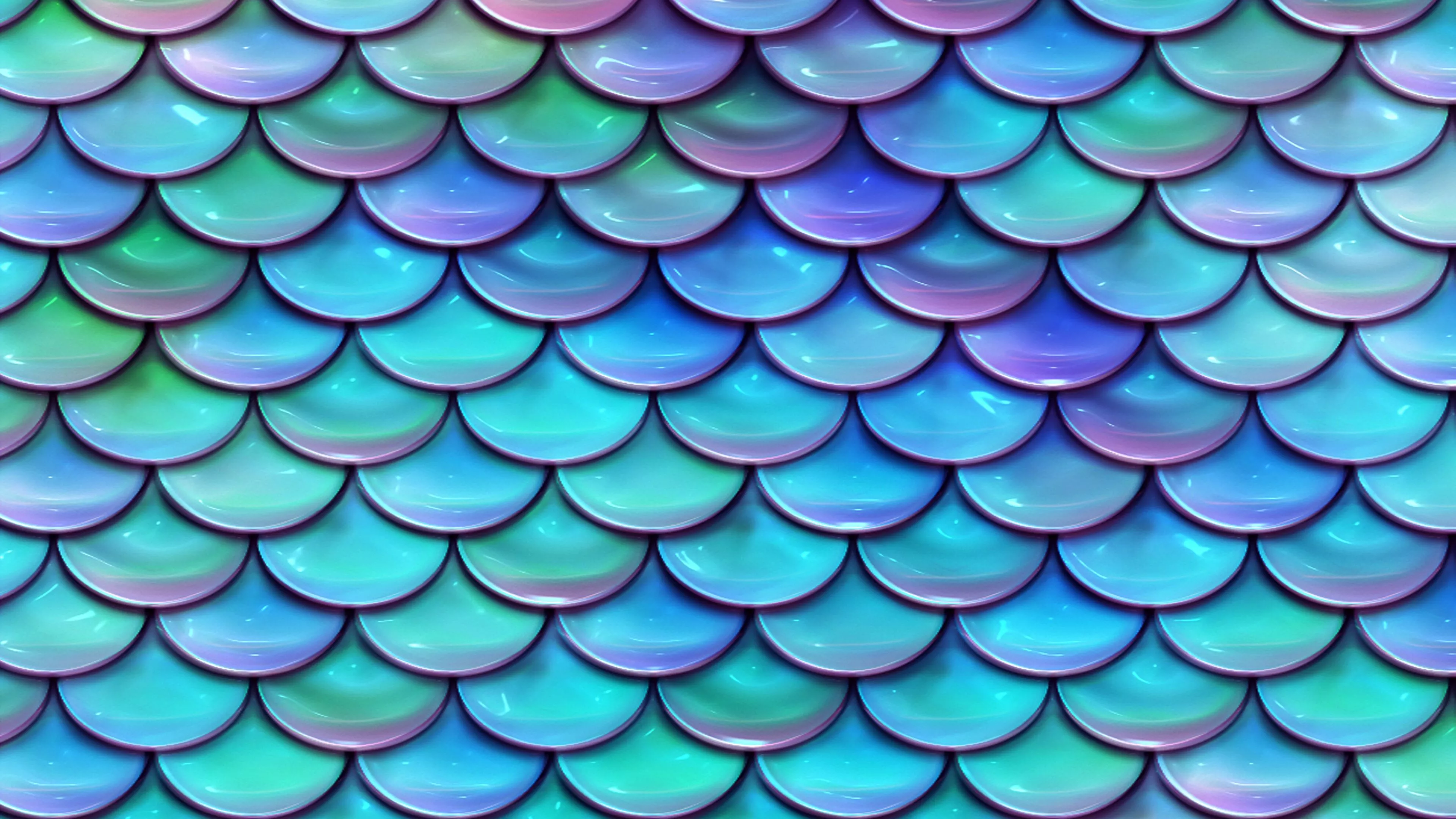 Mermaid scales Wallpaper 4K, Pattern