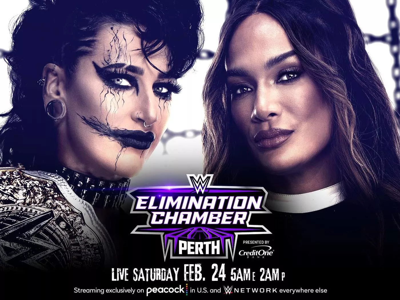 WWE Elimination Chamber 2024 match card