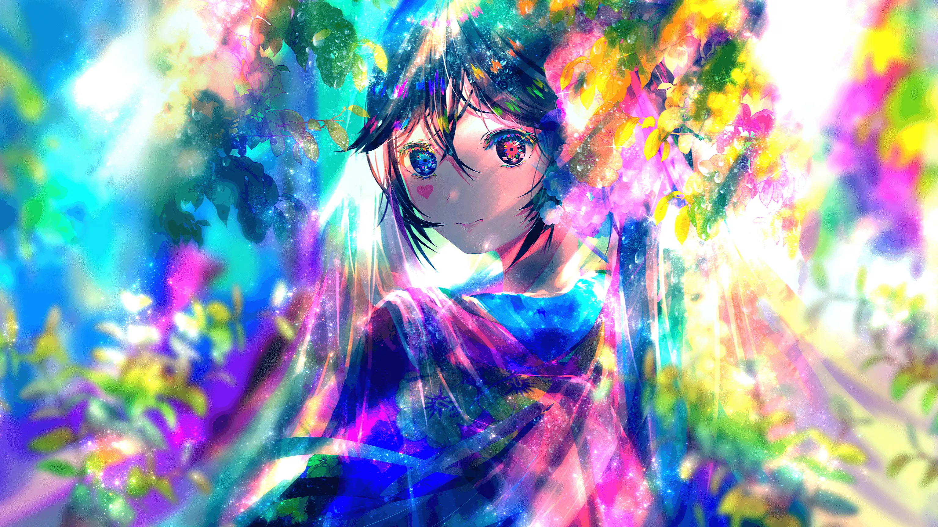 Download Colorful Anime Girl Anime Girl