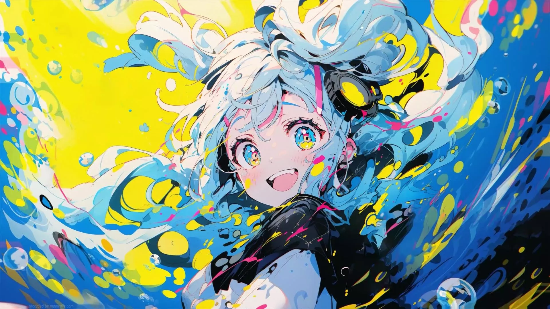 Anime Girl Colorful Live Wallpaper