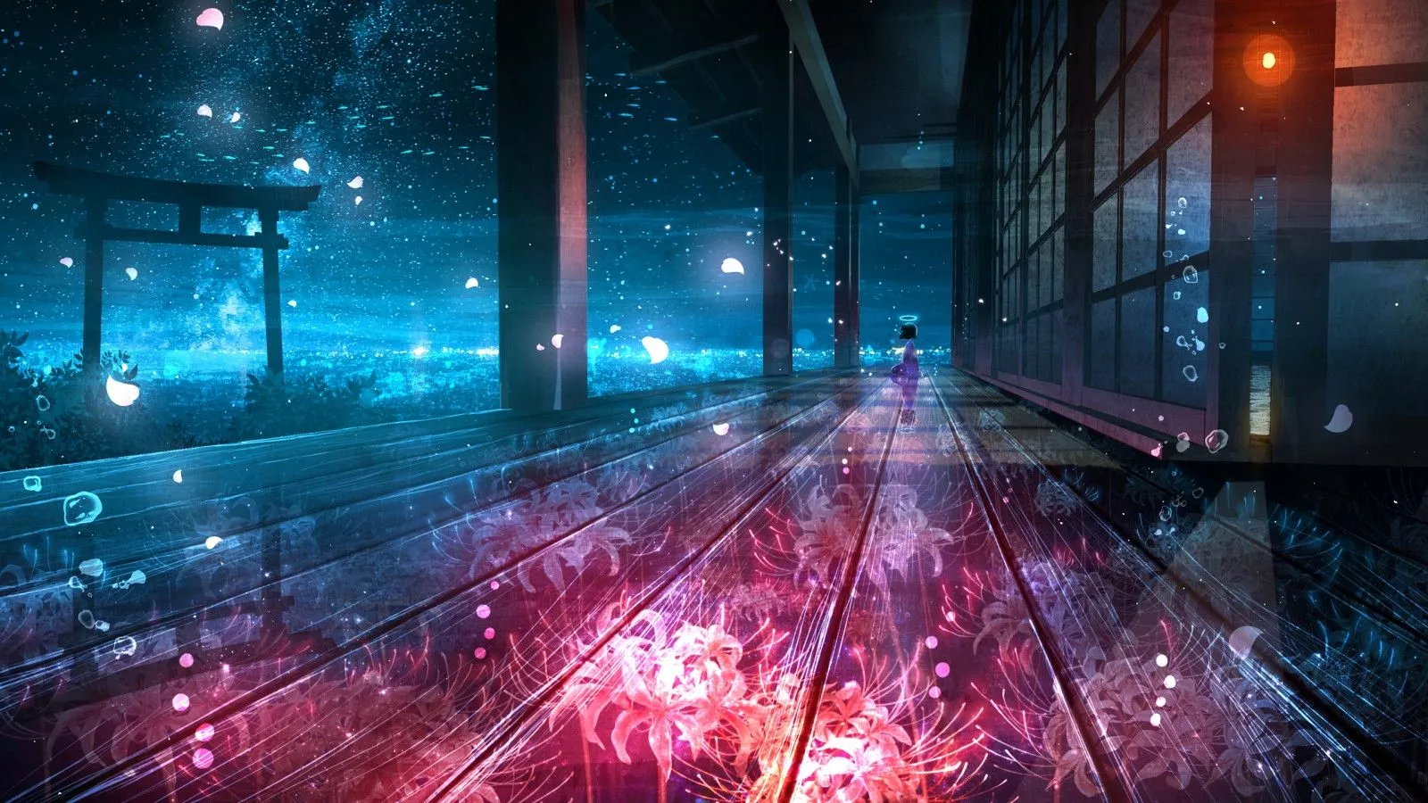 Colorful Anime Scenery HD Anime