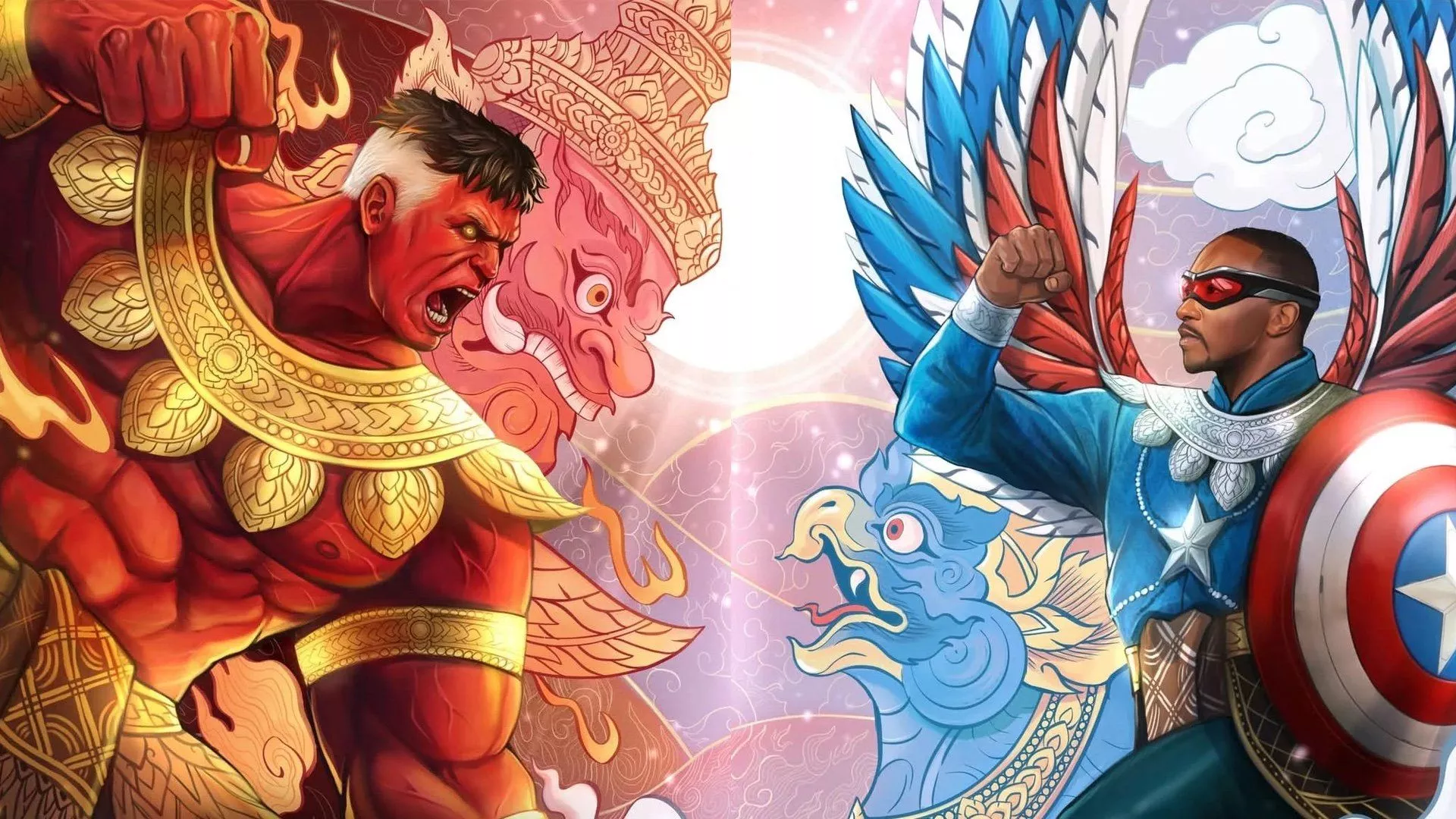 Vibrant Thailand Poster Art for Marvel