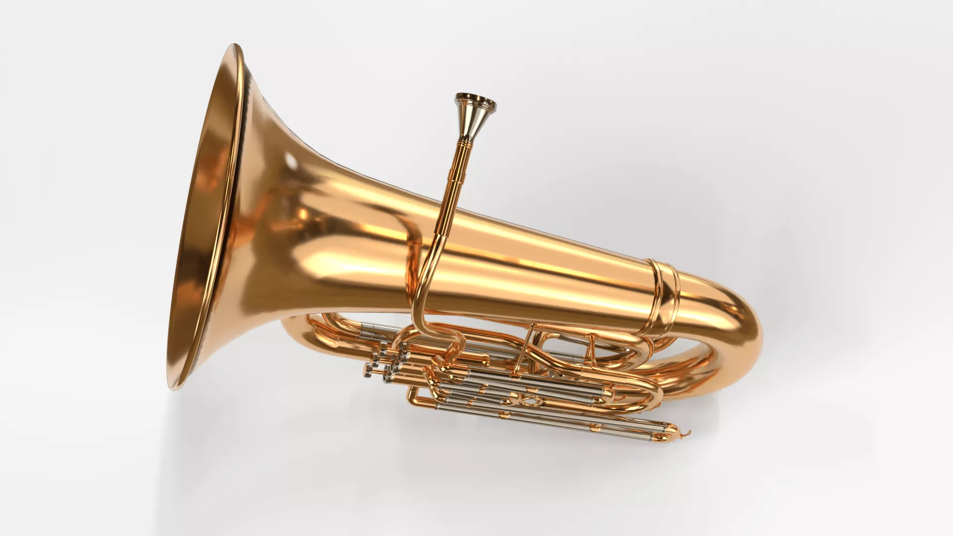 Tuba Three Materials Brass Copper