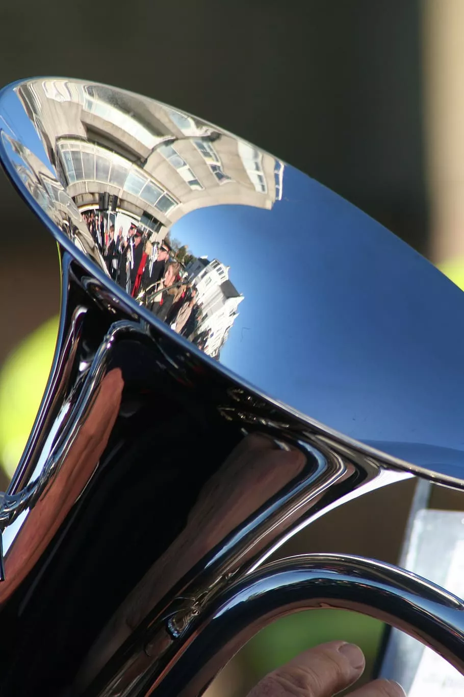 HD wallpaper: tuba, crowd, brass, horn