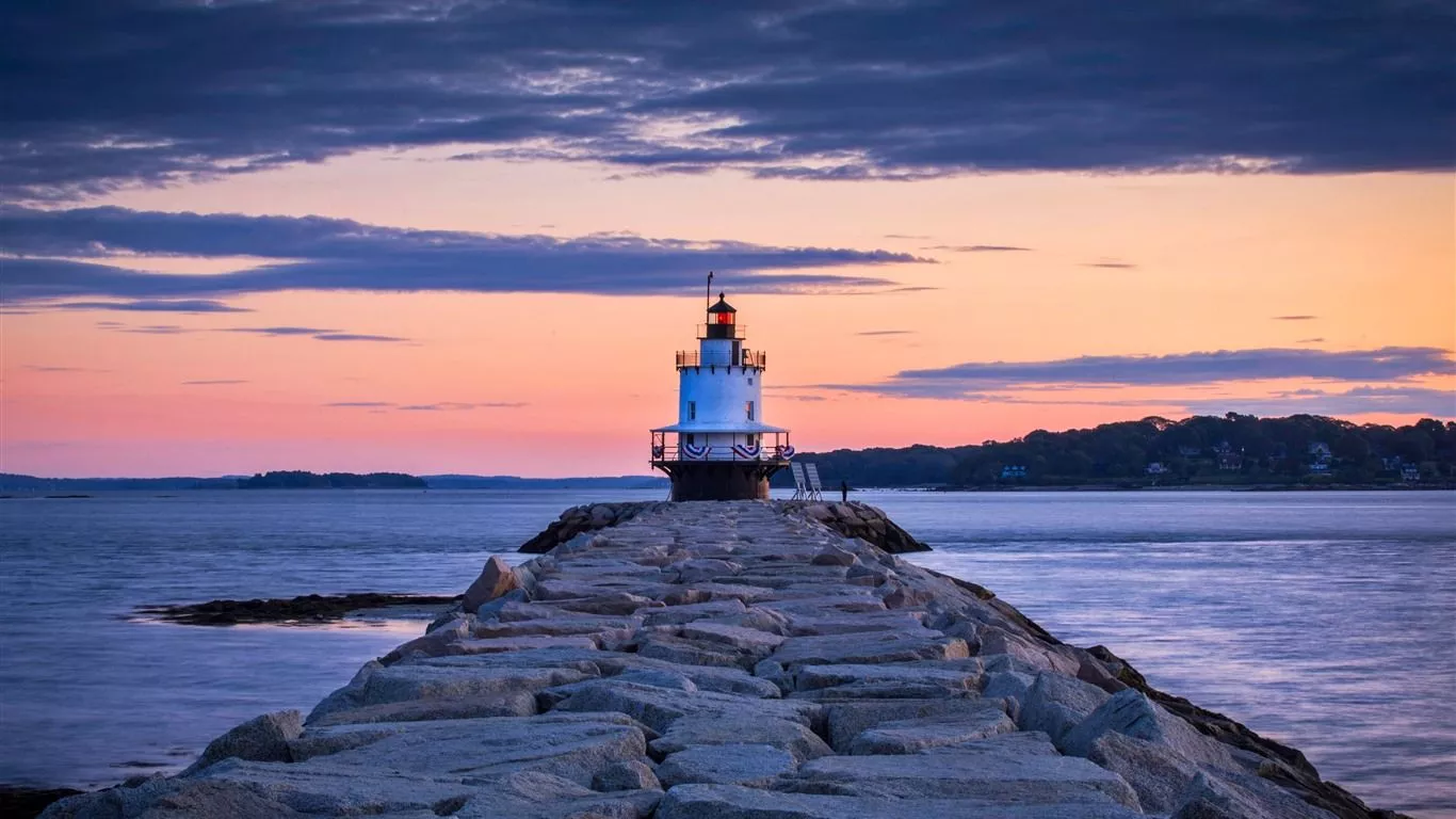 Spring Coast Lighthouse South Portland