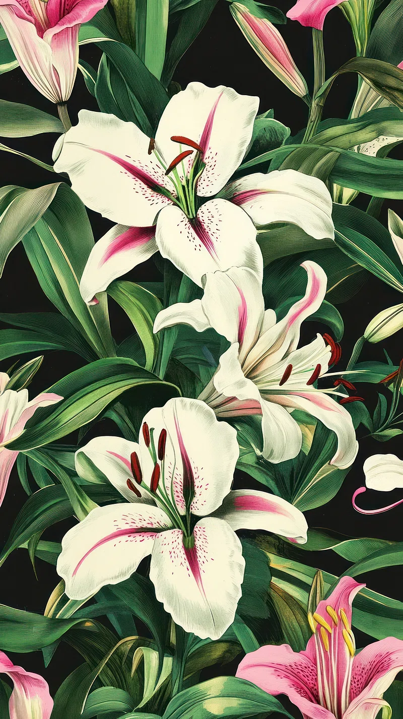 Pink Lily Flower Image. Free Photo