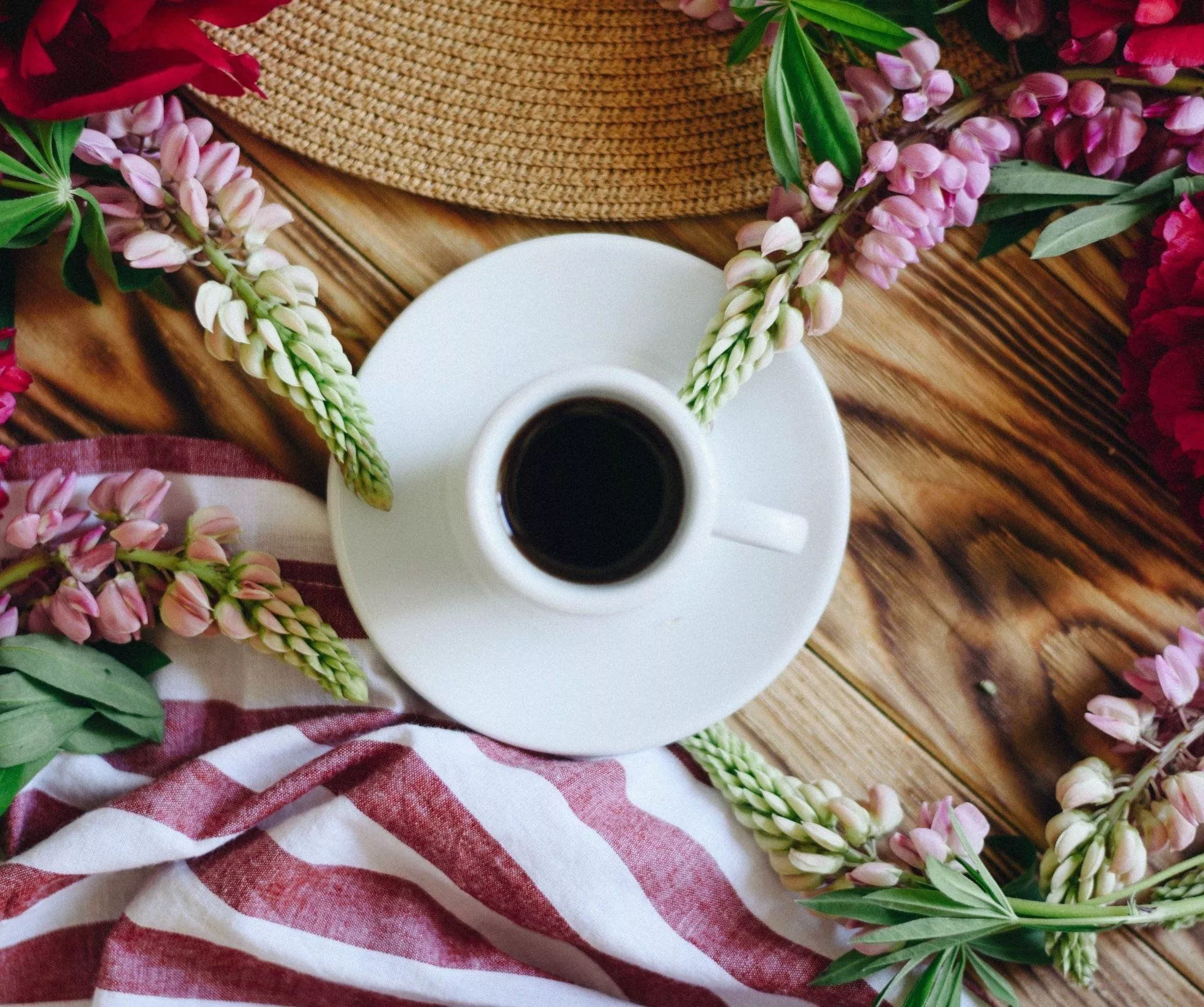 Flower Cup Food Coffee HD Wallpaper