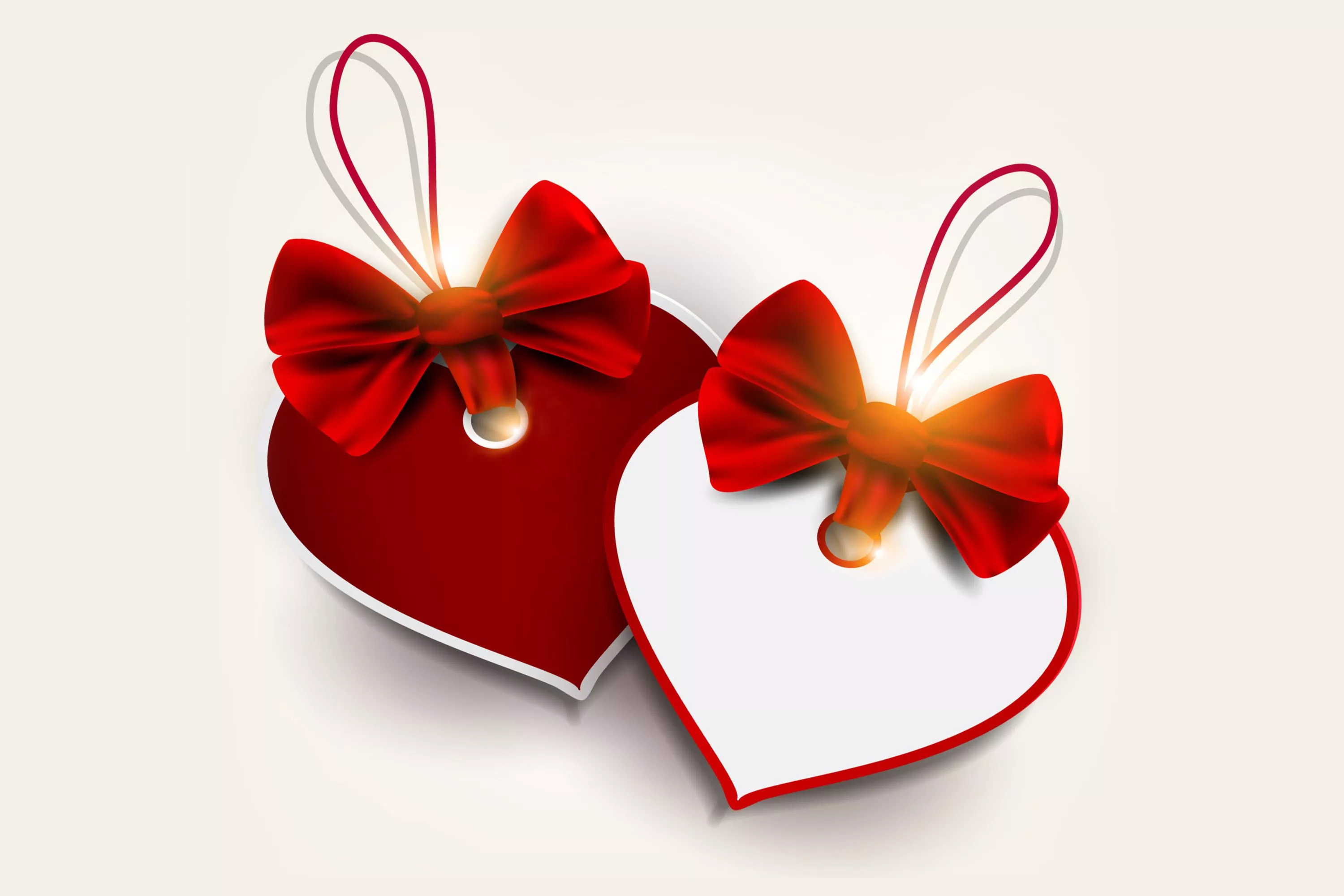 Wallpaper heart, love, bow, heart, romantic, valentine's day for mobile and desktop, section праздники, resolution 3000x2000