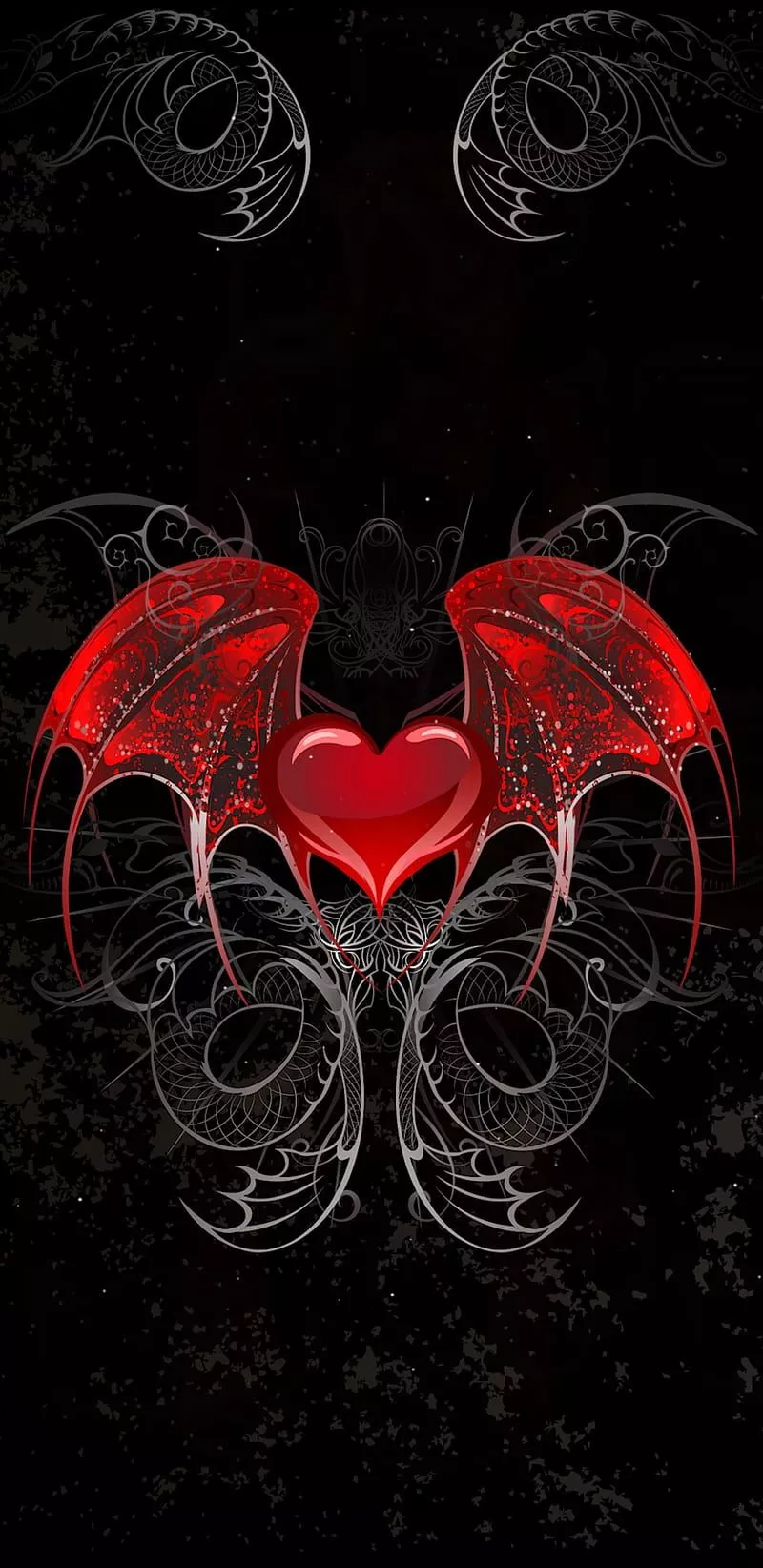HD gothic heart wallpaper