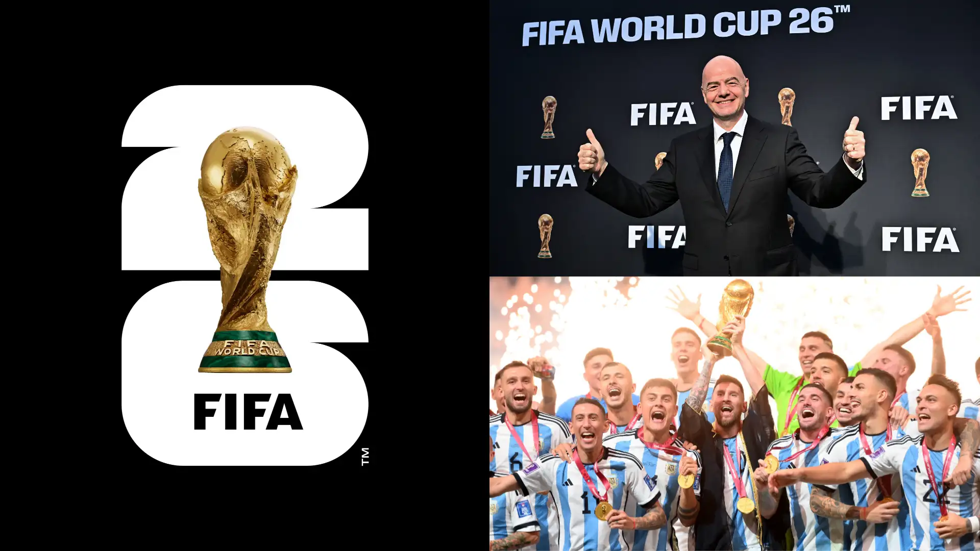 2026 World Cup logo & branding revealed by FIFA ahead of tournament in United States, Mexico & Canada. Goal.com US
