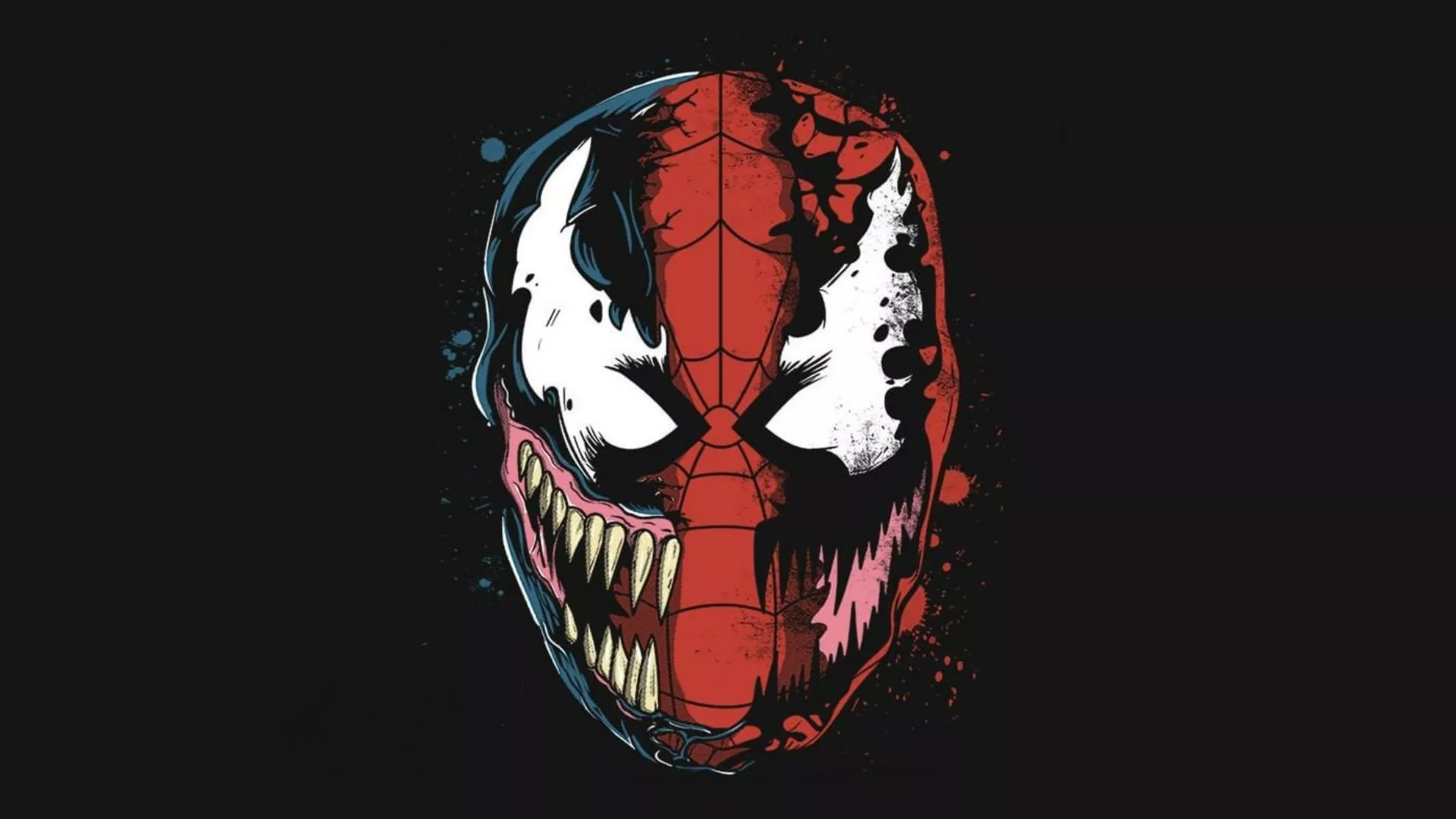 Wallpaper Art, black background, Spider