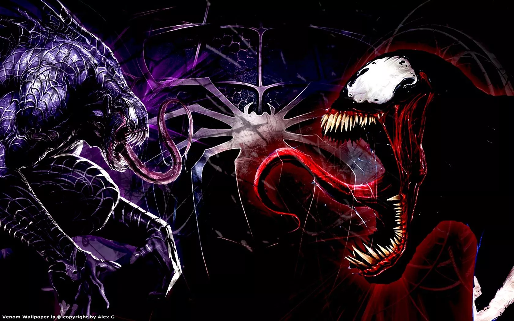 Dark Venom & Spider Man HD Wallpaper