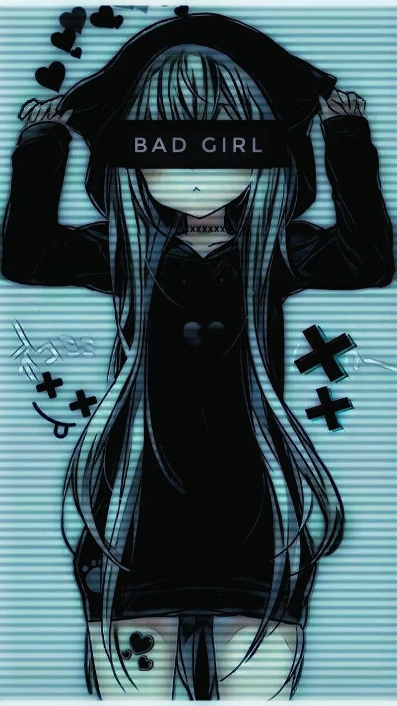 HD broken anime girl wallpaper