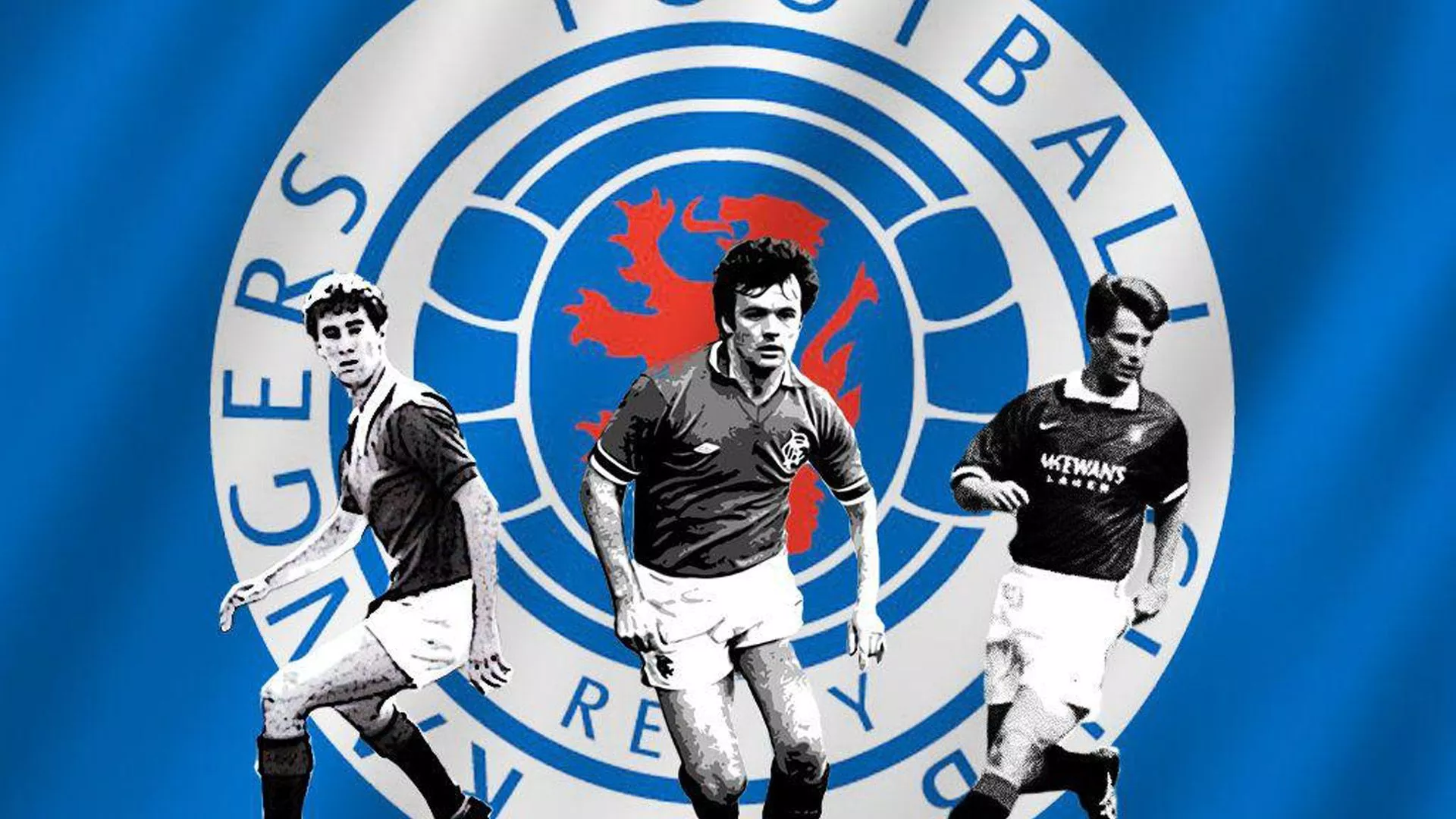 Rangers Logo With Players HD Rangers FC